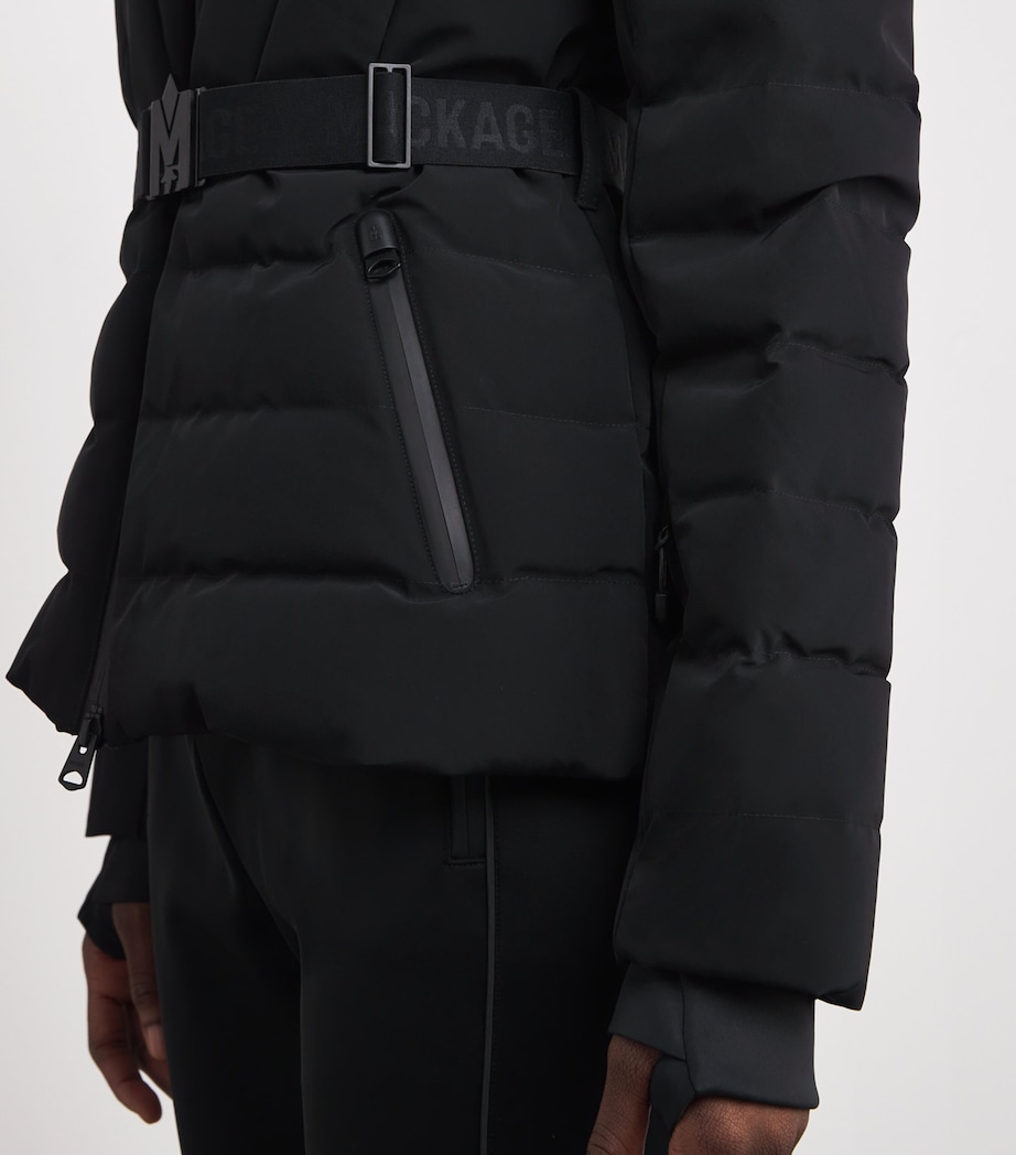 Down Fox Fur-Trim Elita-ZR Ski Jacket BLACK Image 7