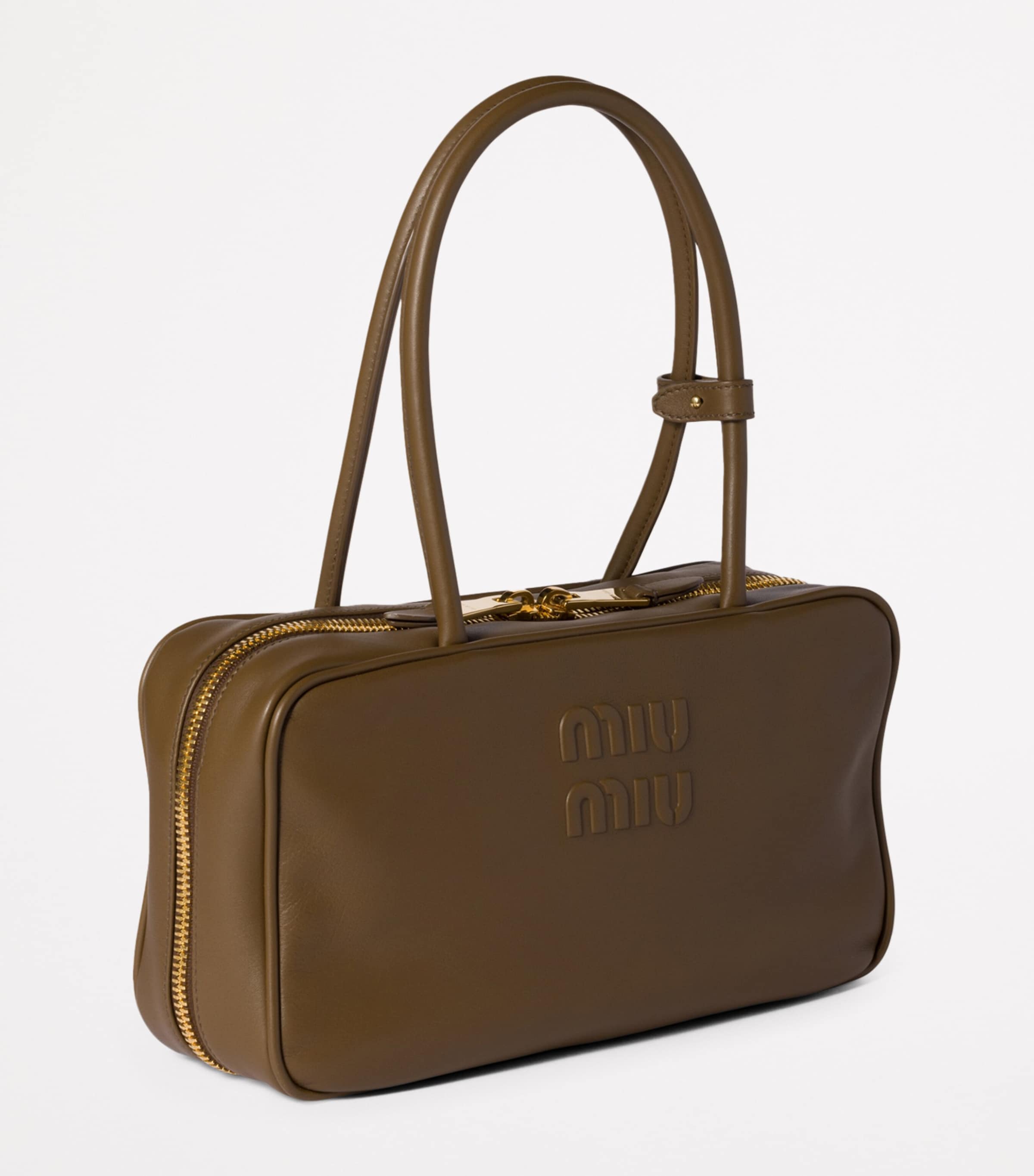 ハンドバッグ LEATHER BEAU TOP HANDLE BAG Miu Miu Leather Beau Top-Handle Bag | Harrods UK