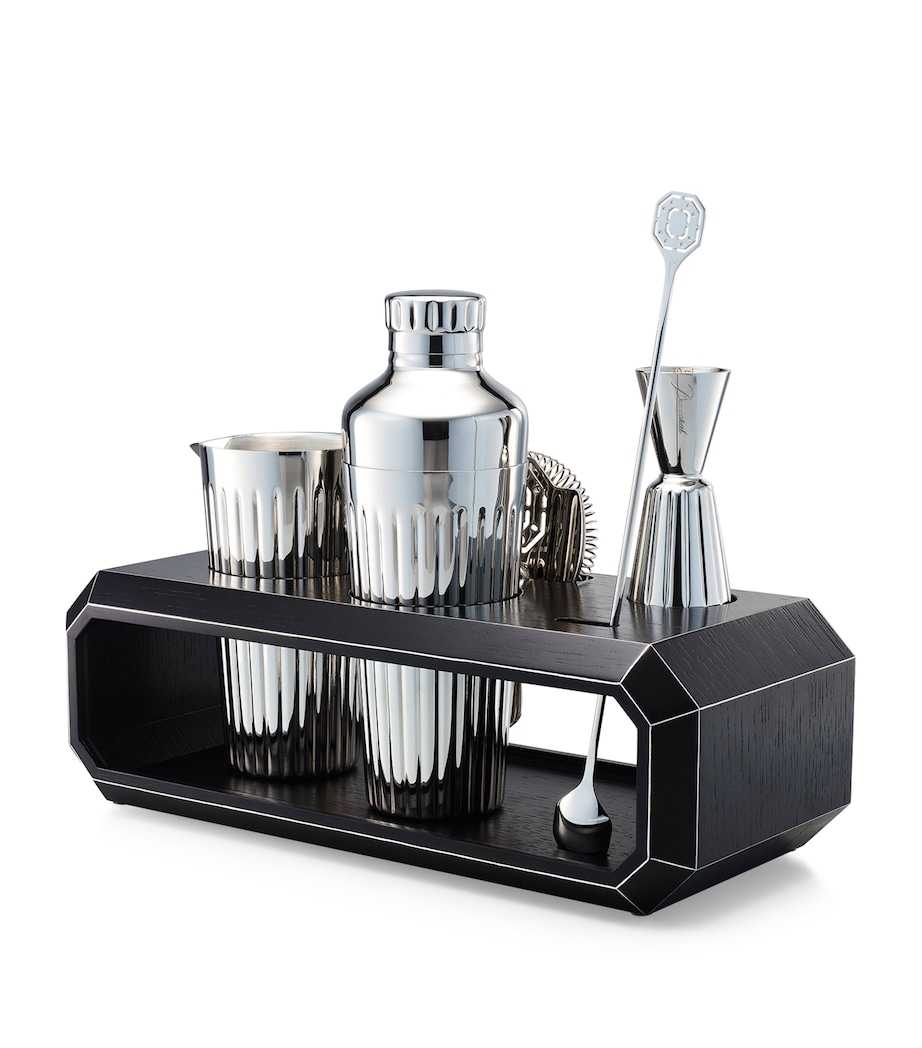 Oak Octogone Bar Accessory Case CLEAR Image 2