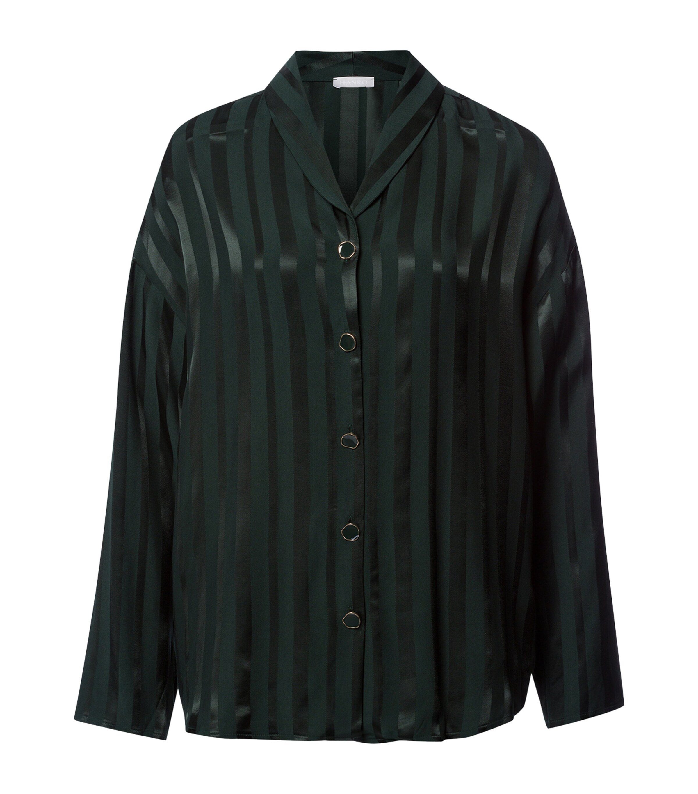 Hanro Stripe Indra Pyjama Shirt | Women Clothing | Nightwear | Pyjamas | Designers | Hanro