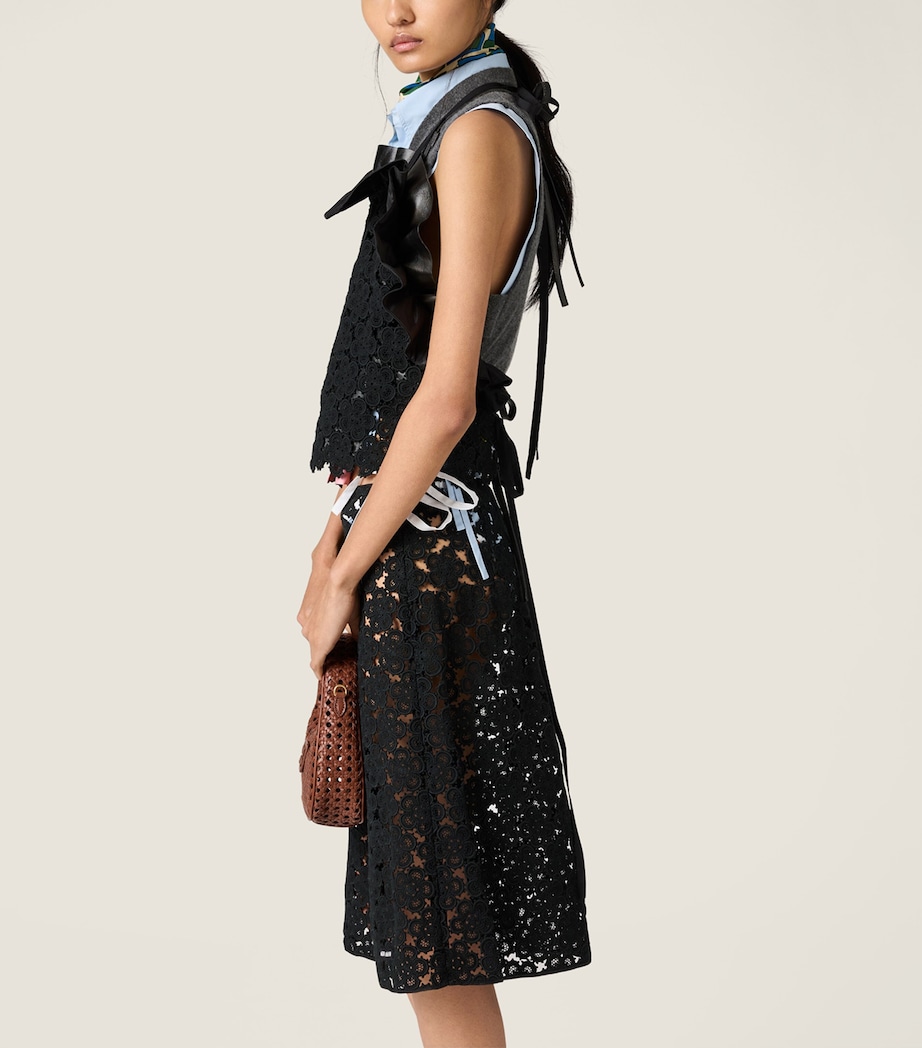 Cotton Macramé Mini Skirt F0002 Image 5