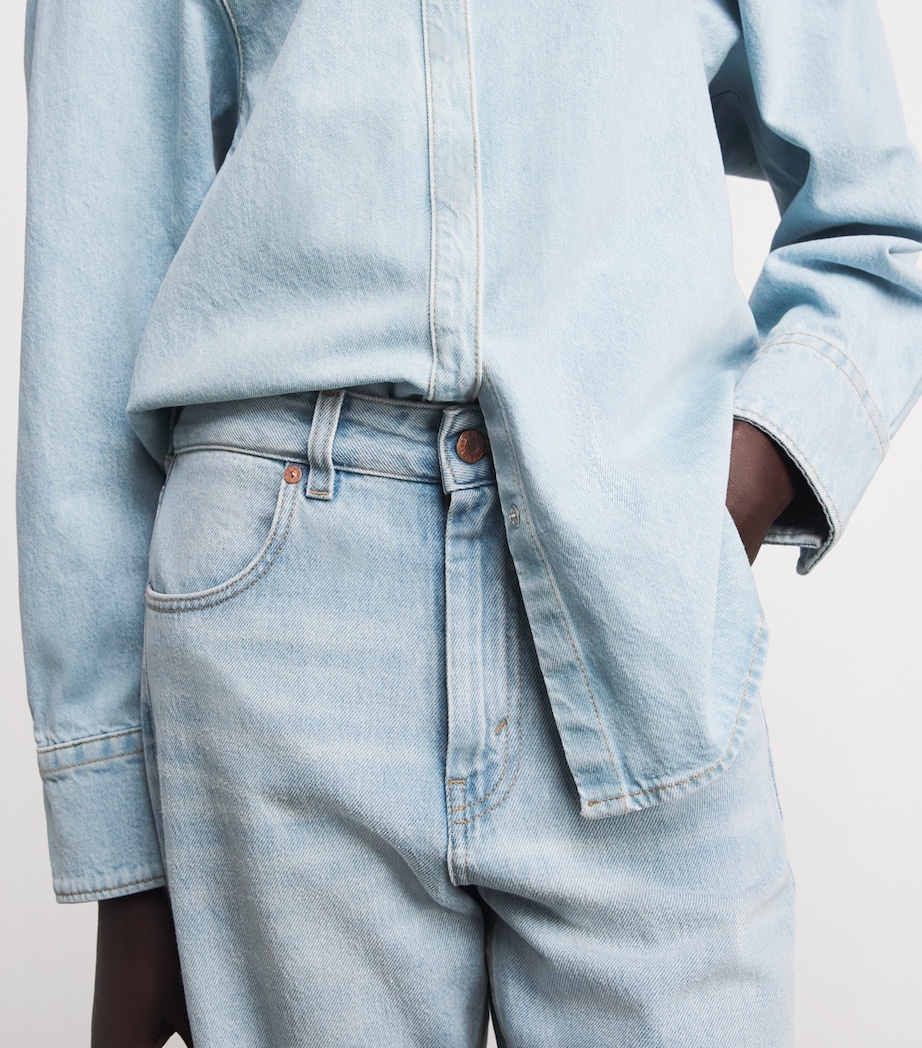 Curved Straight Jeans 5035 BRSHD LIGHT BLU Image 3