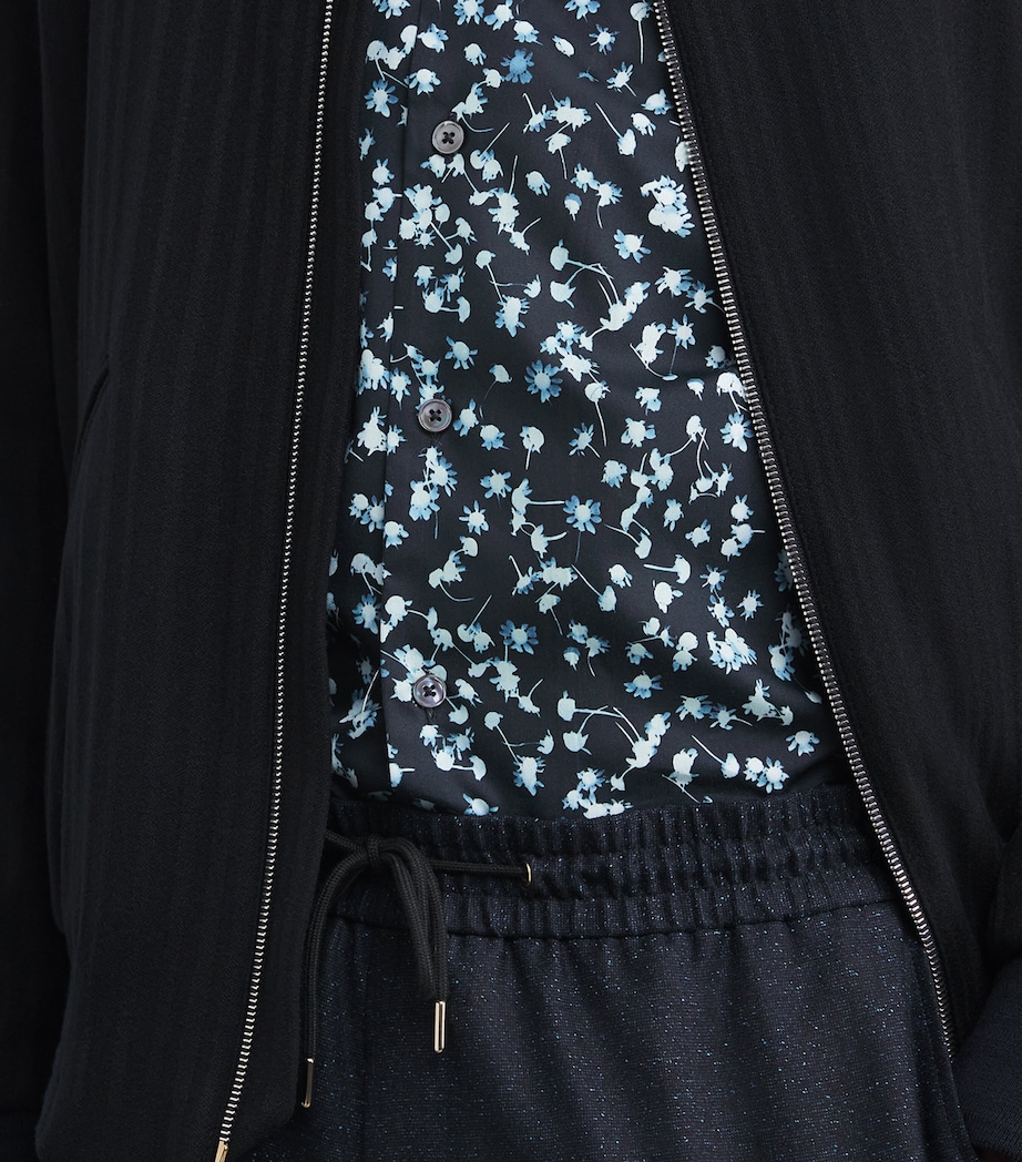 Cotton-Blend Printed Shirt 47_NAVY Image 6