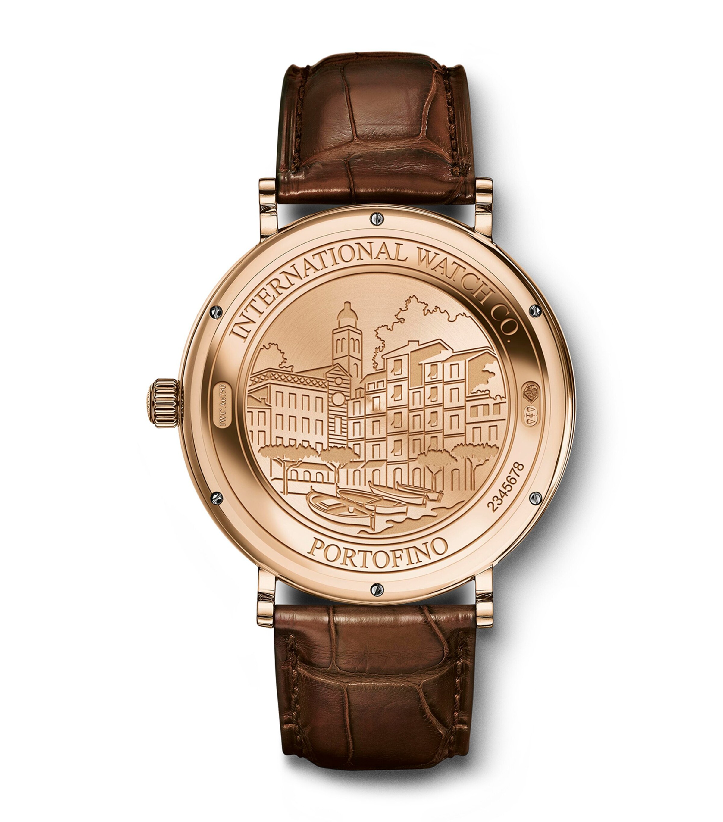 Rose Gold Portofino Automatic Watch 40mm WHITE Image 7