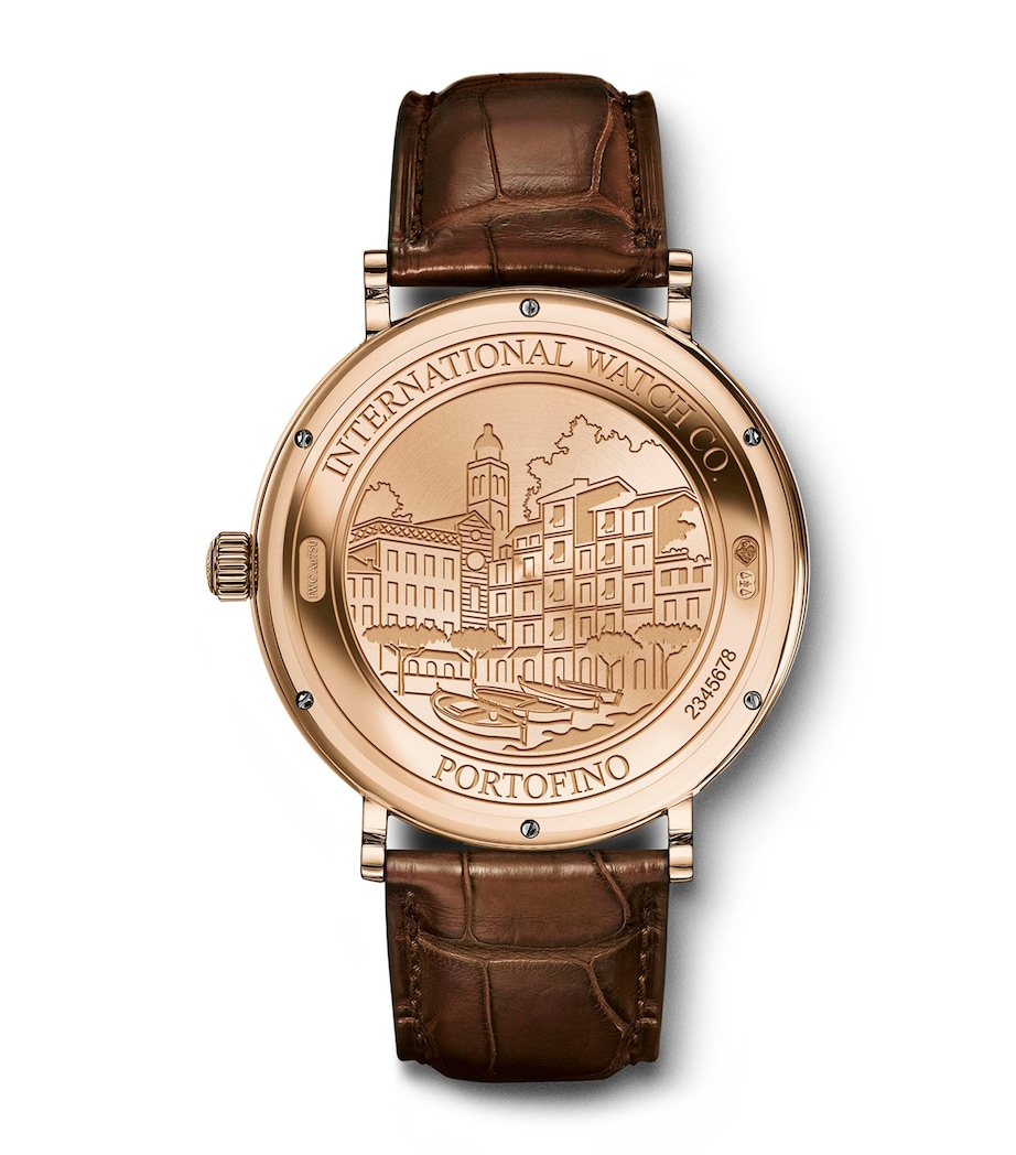 Rose Gold Portofino Automatic Watch 40mm WHITE Image 7
