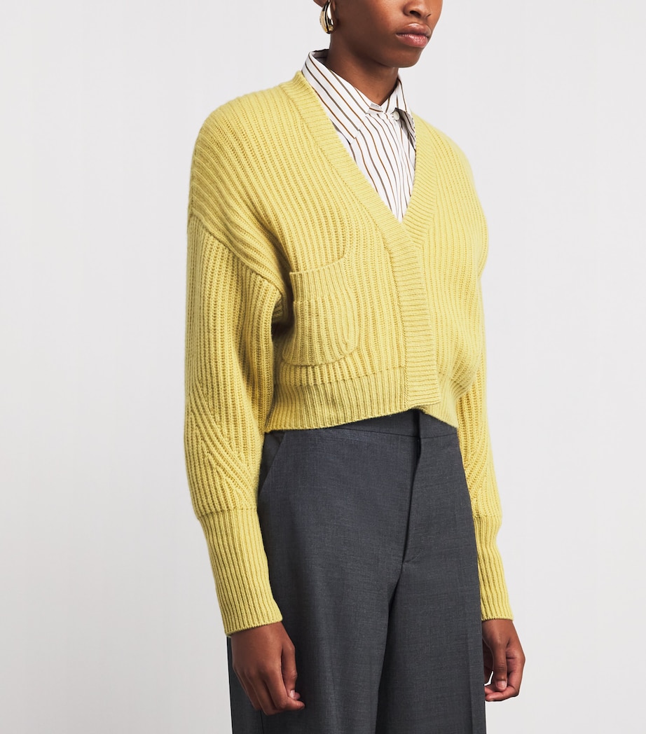 Cashmere Monaco Cardigan YELLOW Image 3