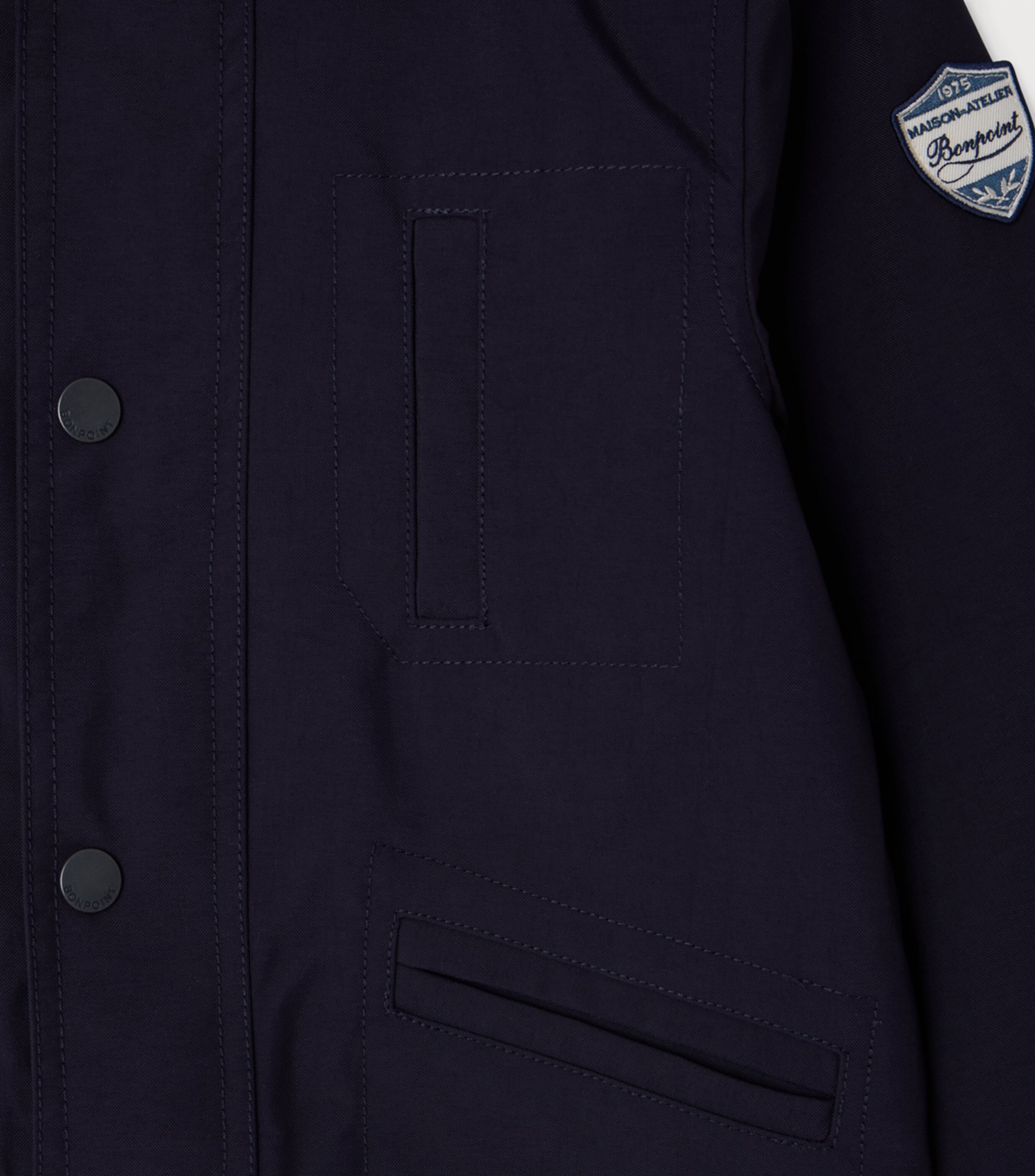 Bonpoint Hooded Luther Parka (10-14 Years) Marine Image 5