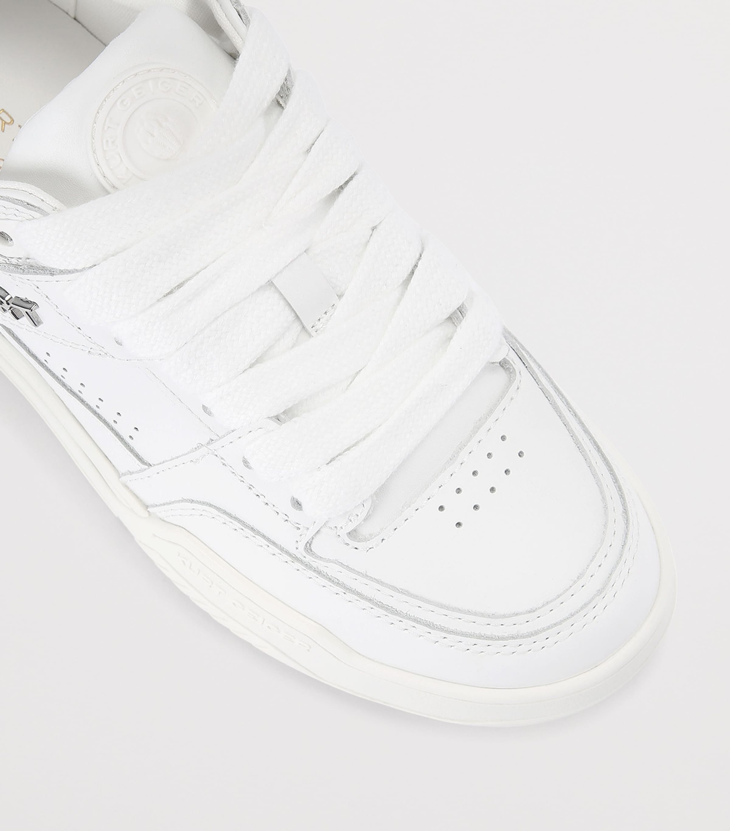 Kurt Geiger London Leather Hatton Sneakers White Image 2