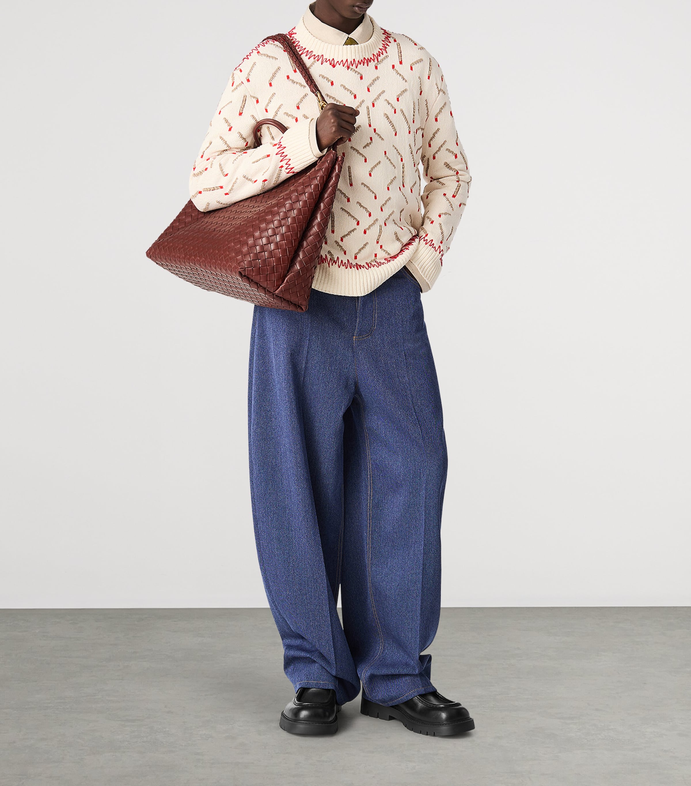 Large Lambskin Andiamo Shoulder Bag 2507 Image 2