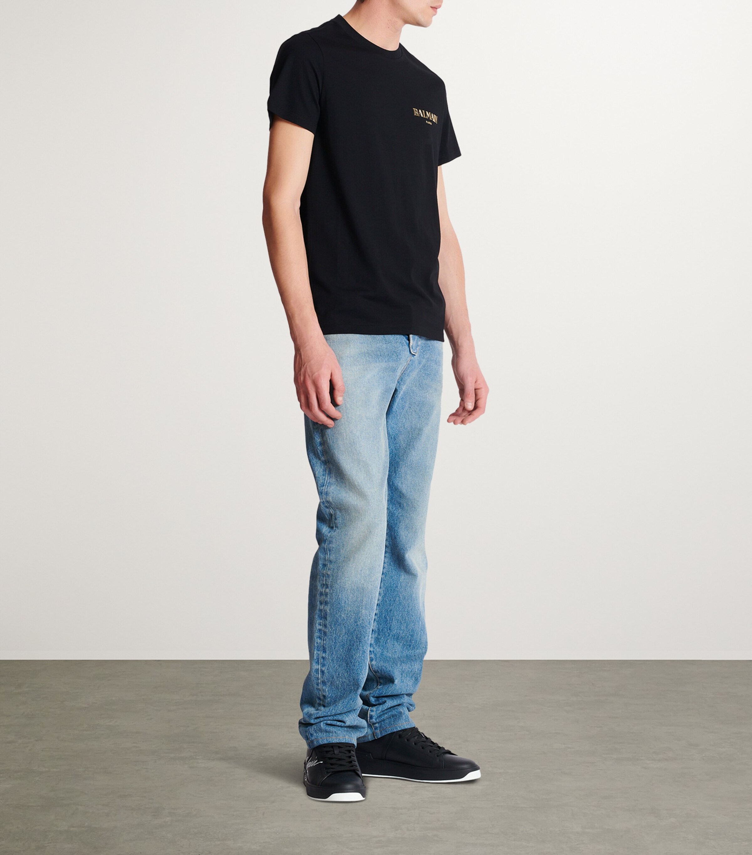 Cotton Vintage Logo T-Shirt EAD NOIR/OR Image 7