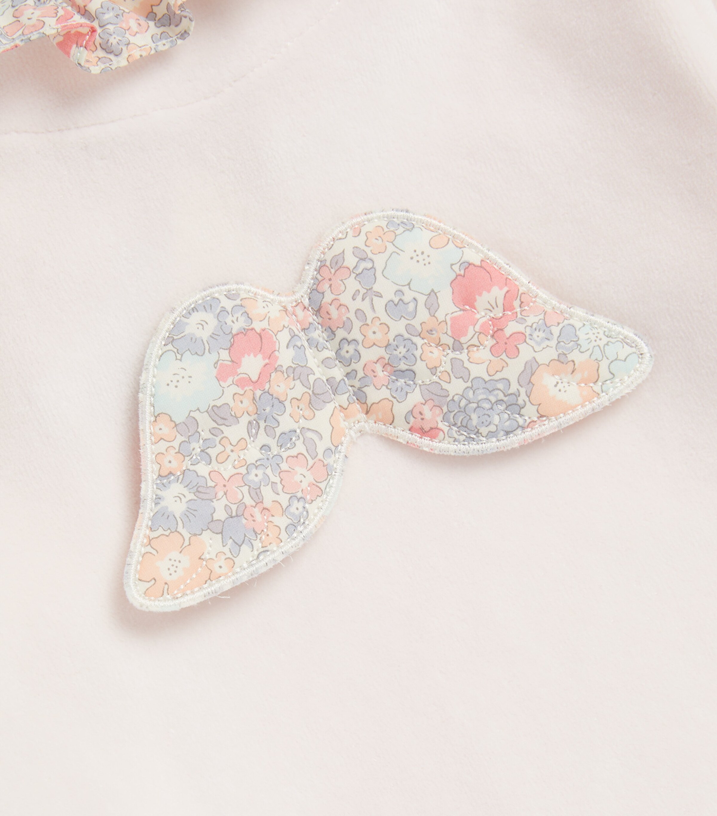 Marie-Chantal Cotton Wing-Appliqué All-In-One (3-18 Months) White/pink Image 4