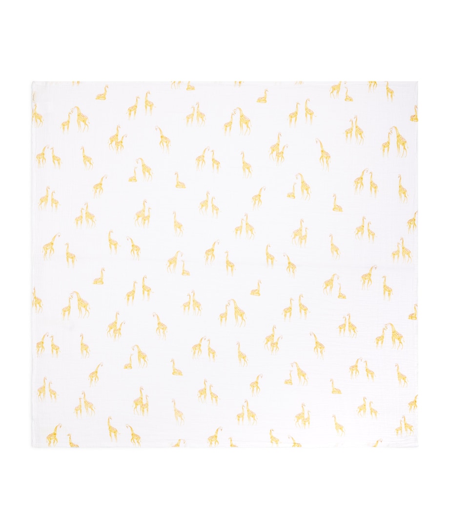 Pehr Cotton Giraffe Swaddle Follow Me Giraffe Image 1