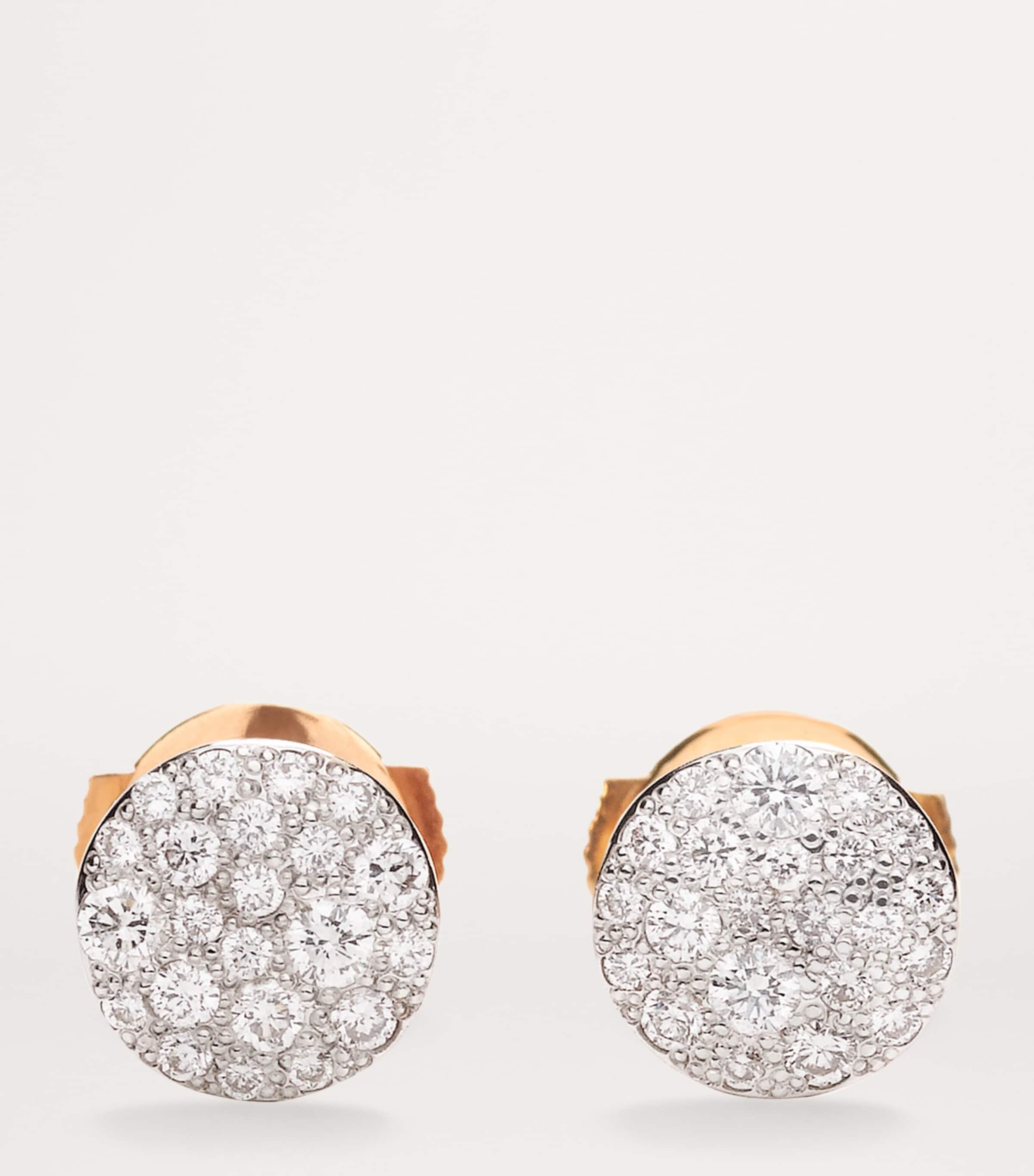 Pomellato Rose Gold and Diamond Sabbia Stud Earrings Image 2