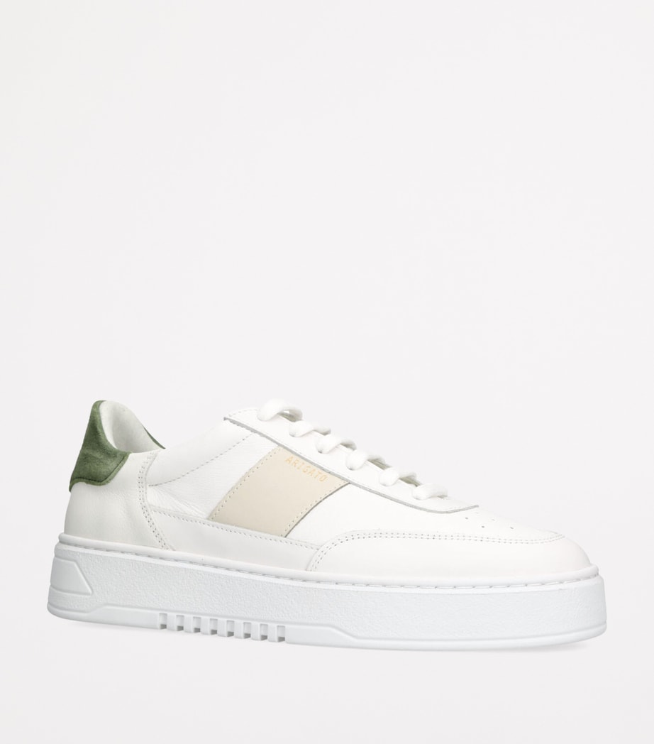 Leather Orbit Vintage Sneakers PALE GREEN Image 3