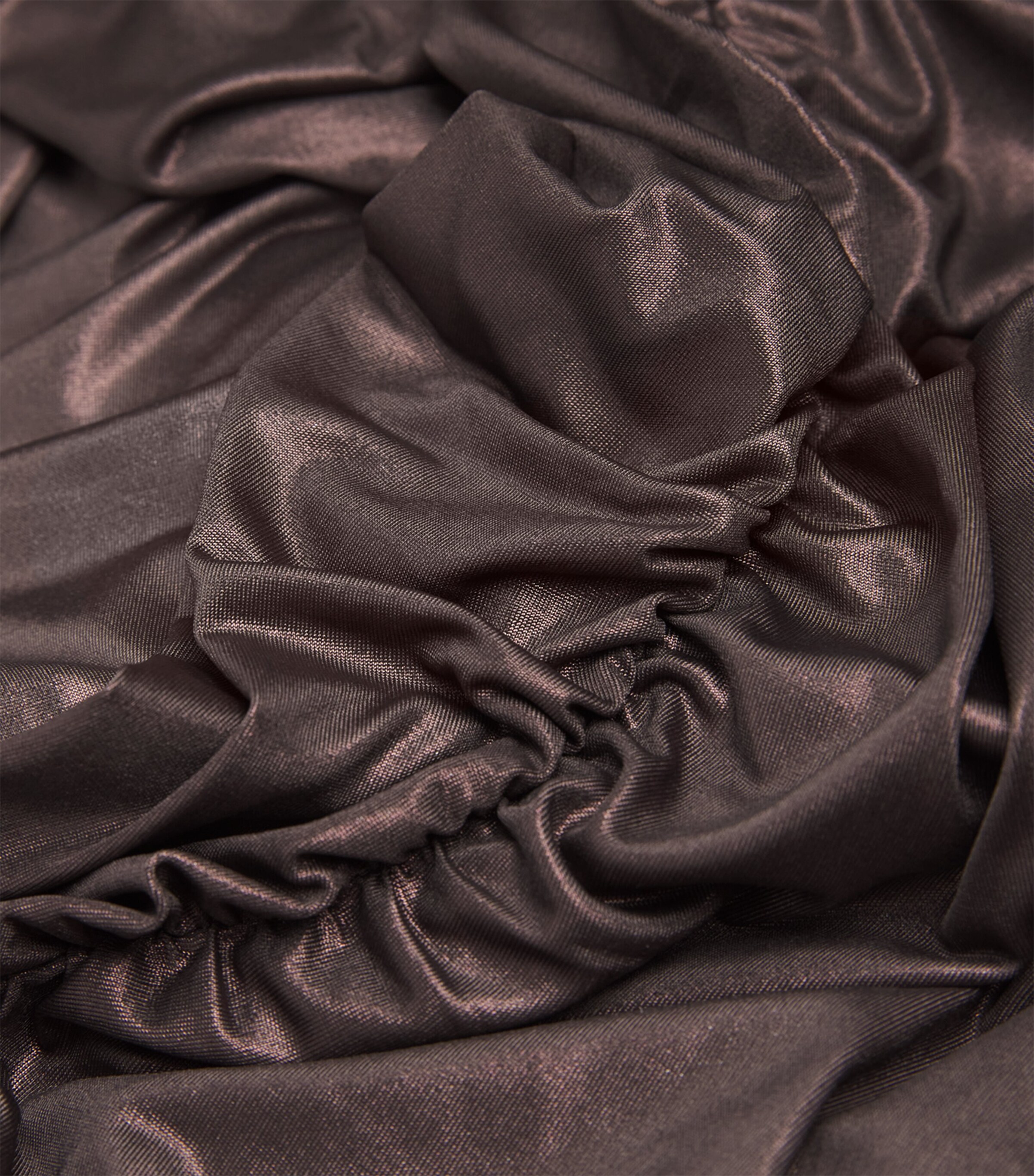 One-Shoulder Ruched Maxi Dress 906 MOCHA Image 5