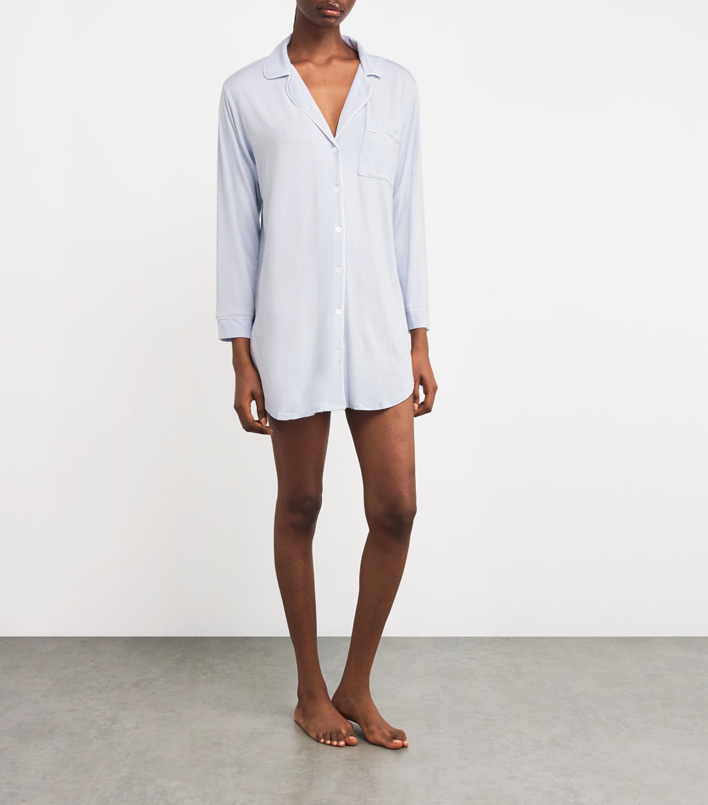 Gisele Sleep Shirt ICE BLUE/IVORY Image 2