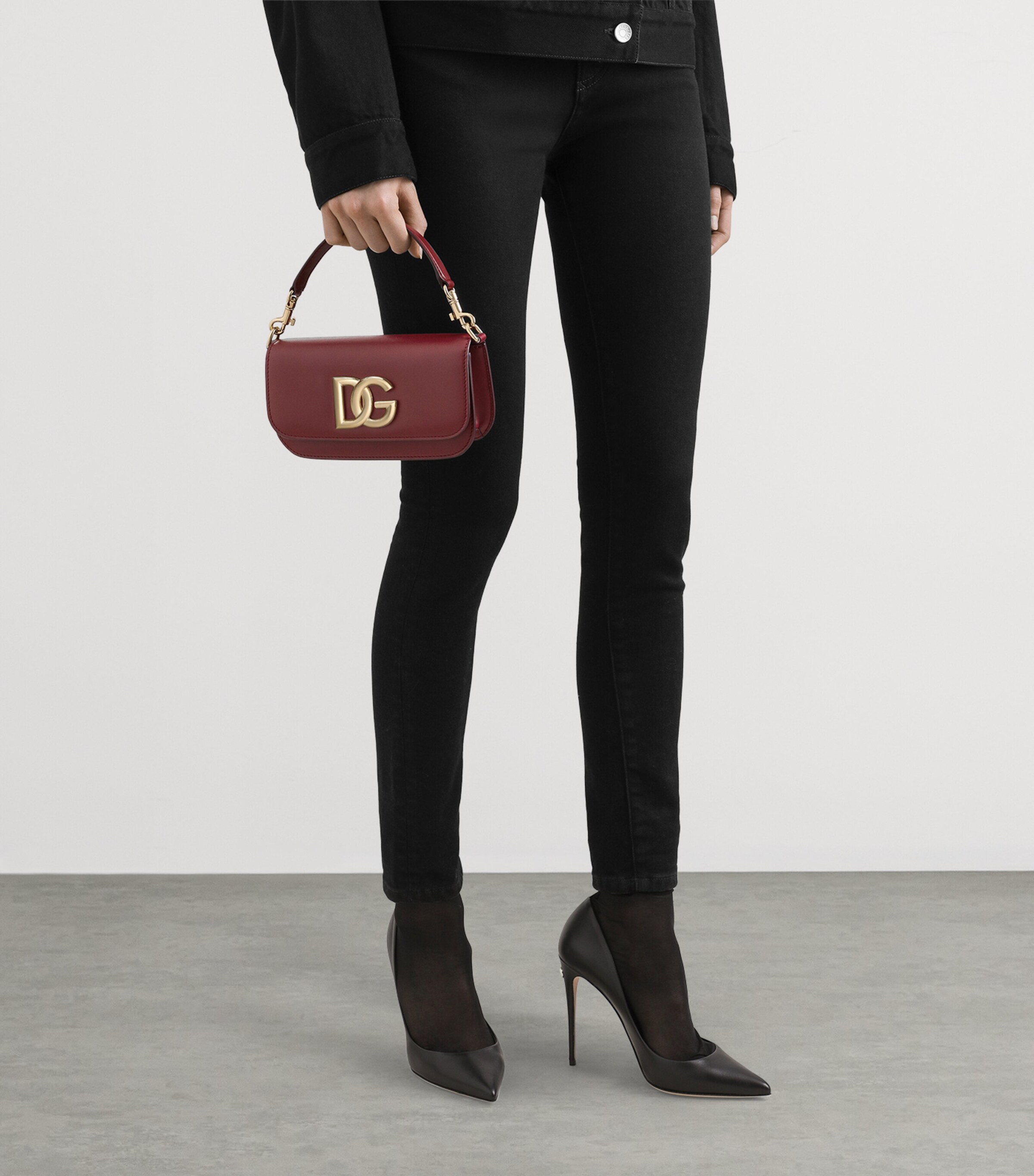 Calfskin Shoulder Bag 80346-BORDEAUX Image 4