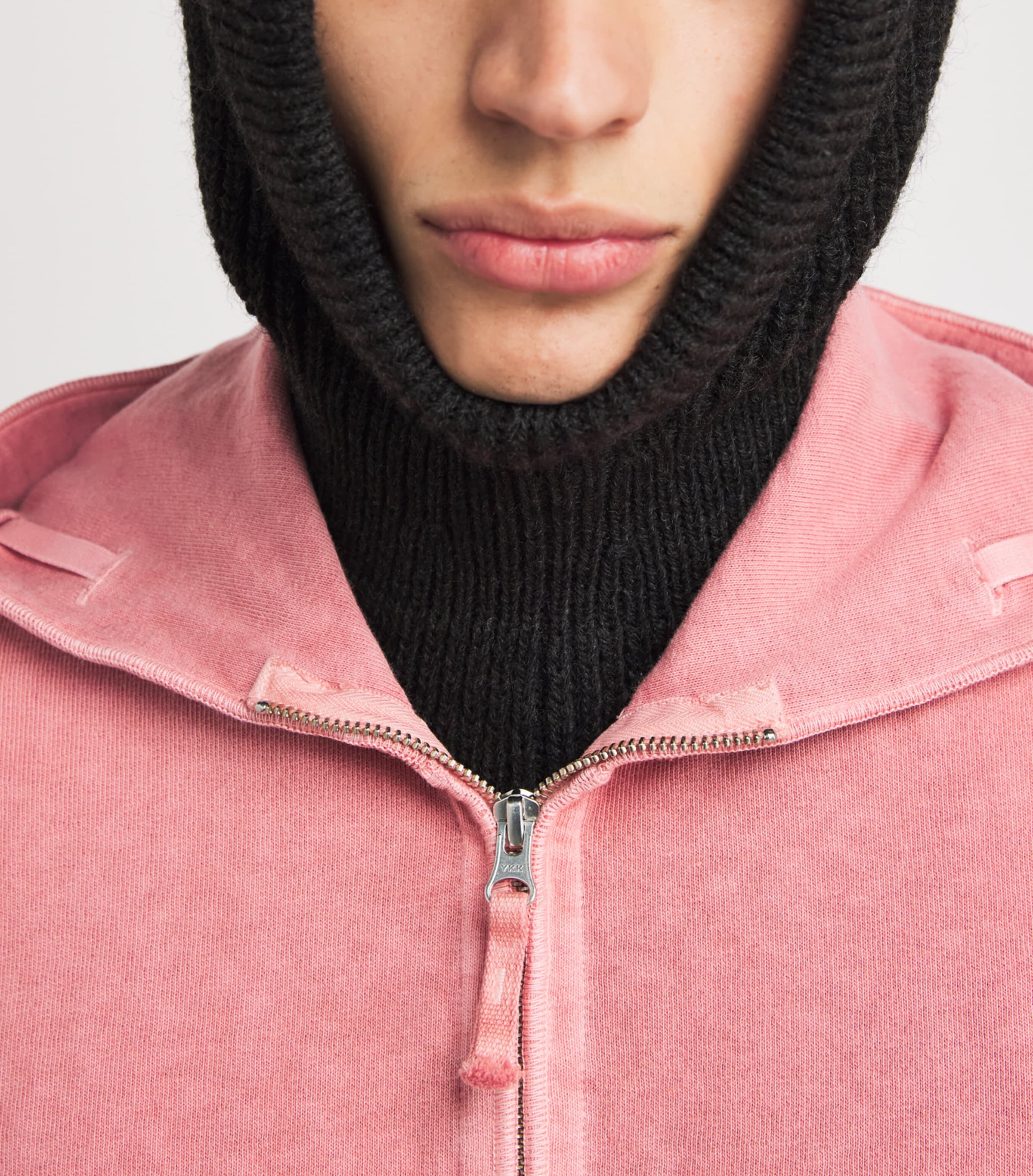 Cotton Logo Zip-Up Hoodie V018G Image 6