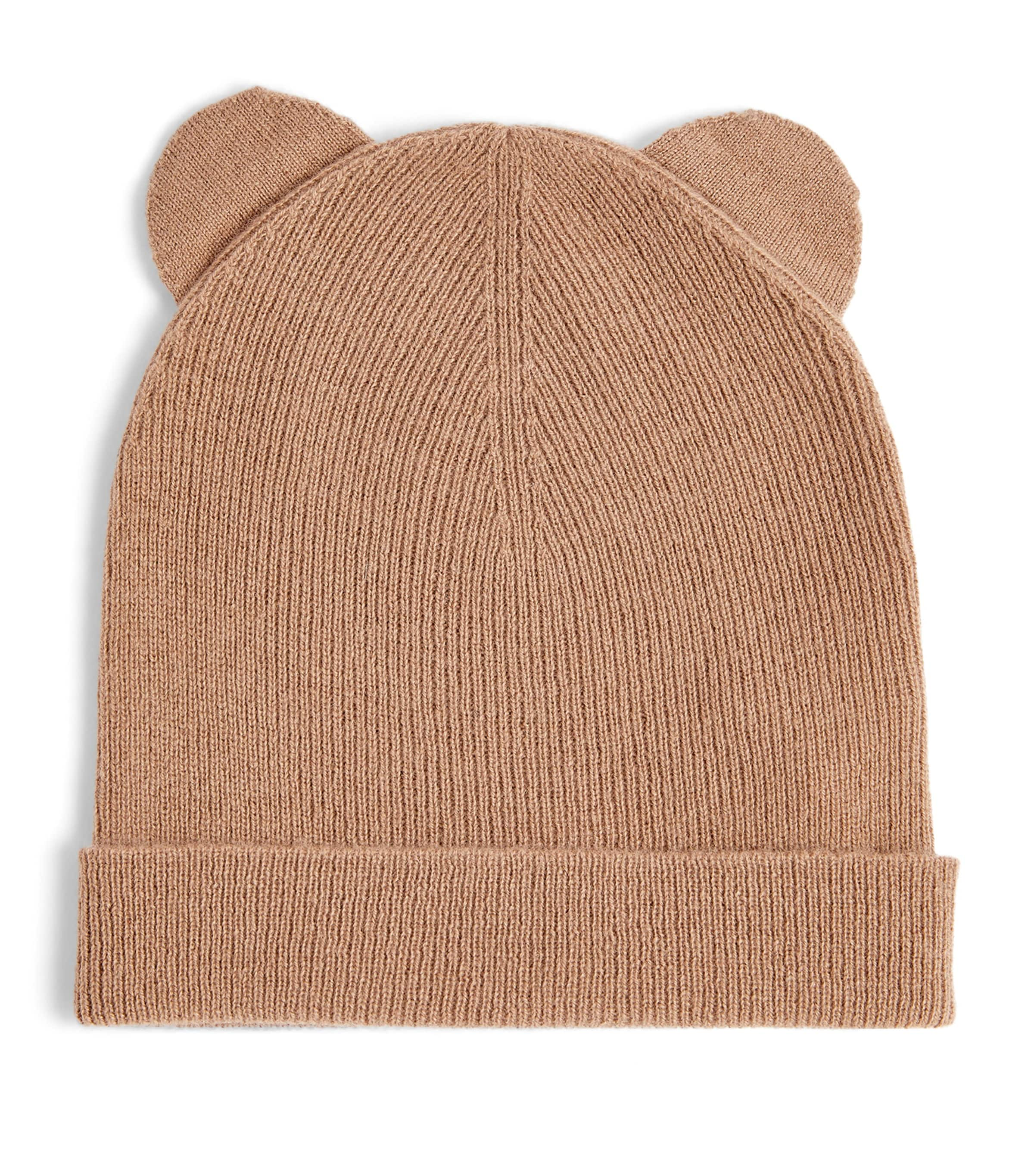 Shop Max Mara Cashmere Bear Ears Beanie In Beige