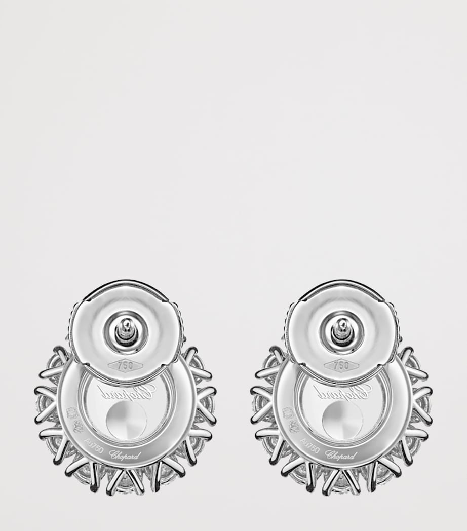 White Gold and Diamond Happy Diamonds Icons Joaillerie Stud Earrings 18K WHITE GOLD Image 4