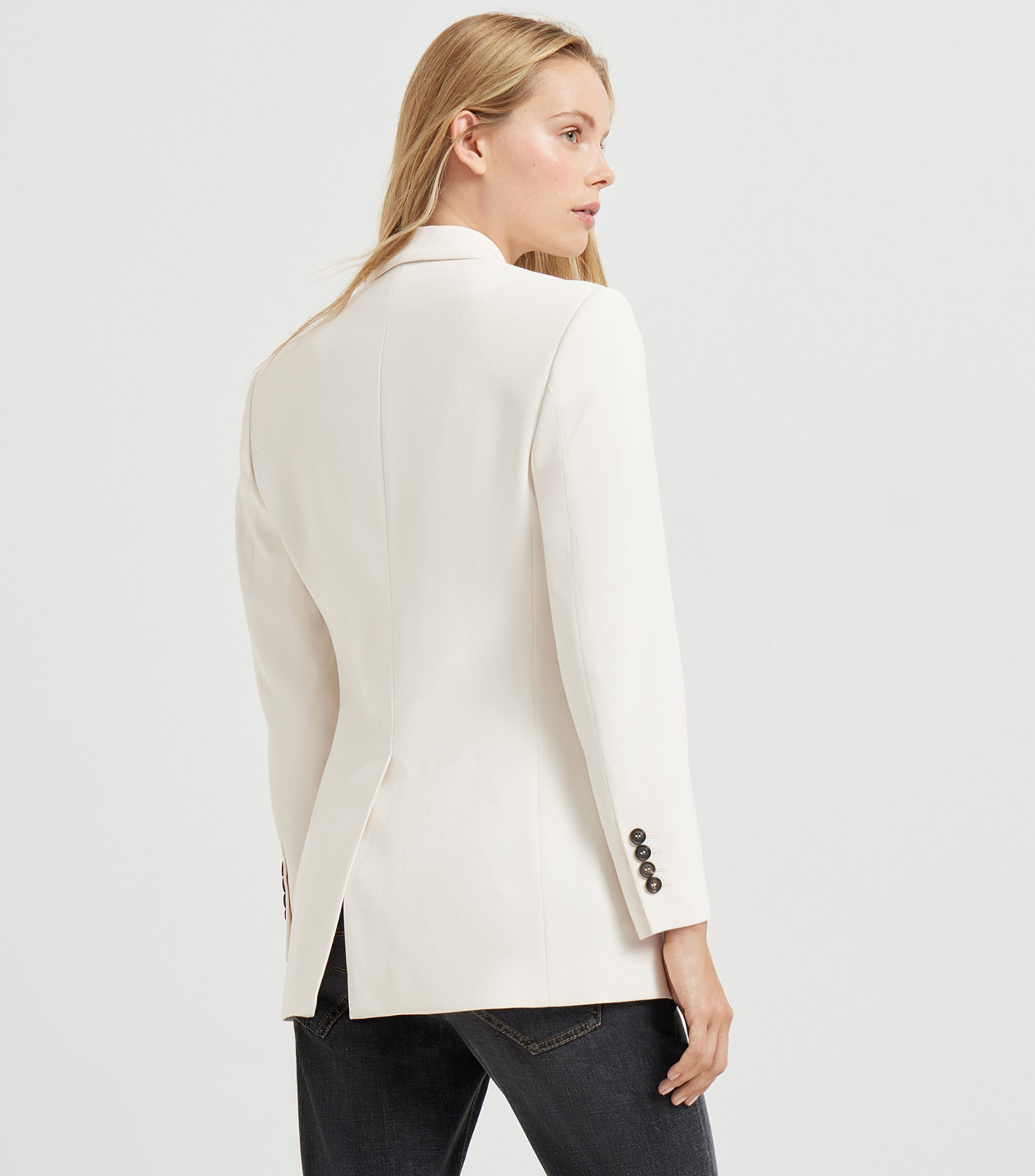 Brunello Cucinelli Womens Comfort Viscose Couture Twill Blazer Image 3