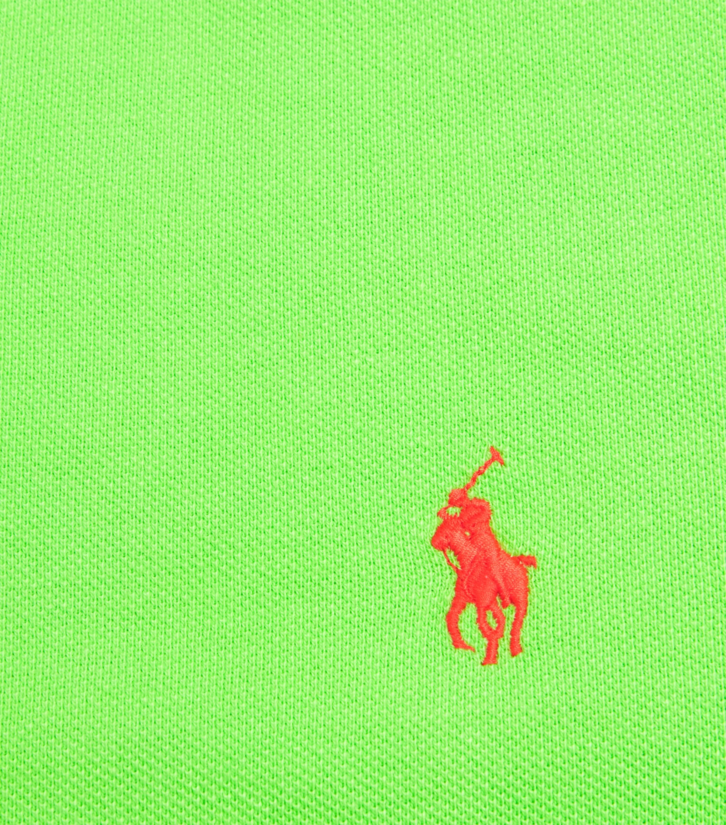 Polo Ralph Lauren Mens Cotton Mesh Polo Pony Polo Shirt Green Image 5