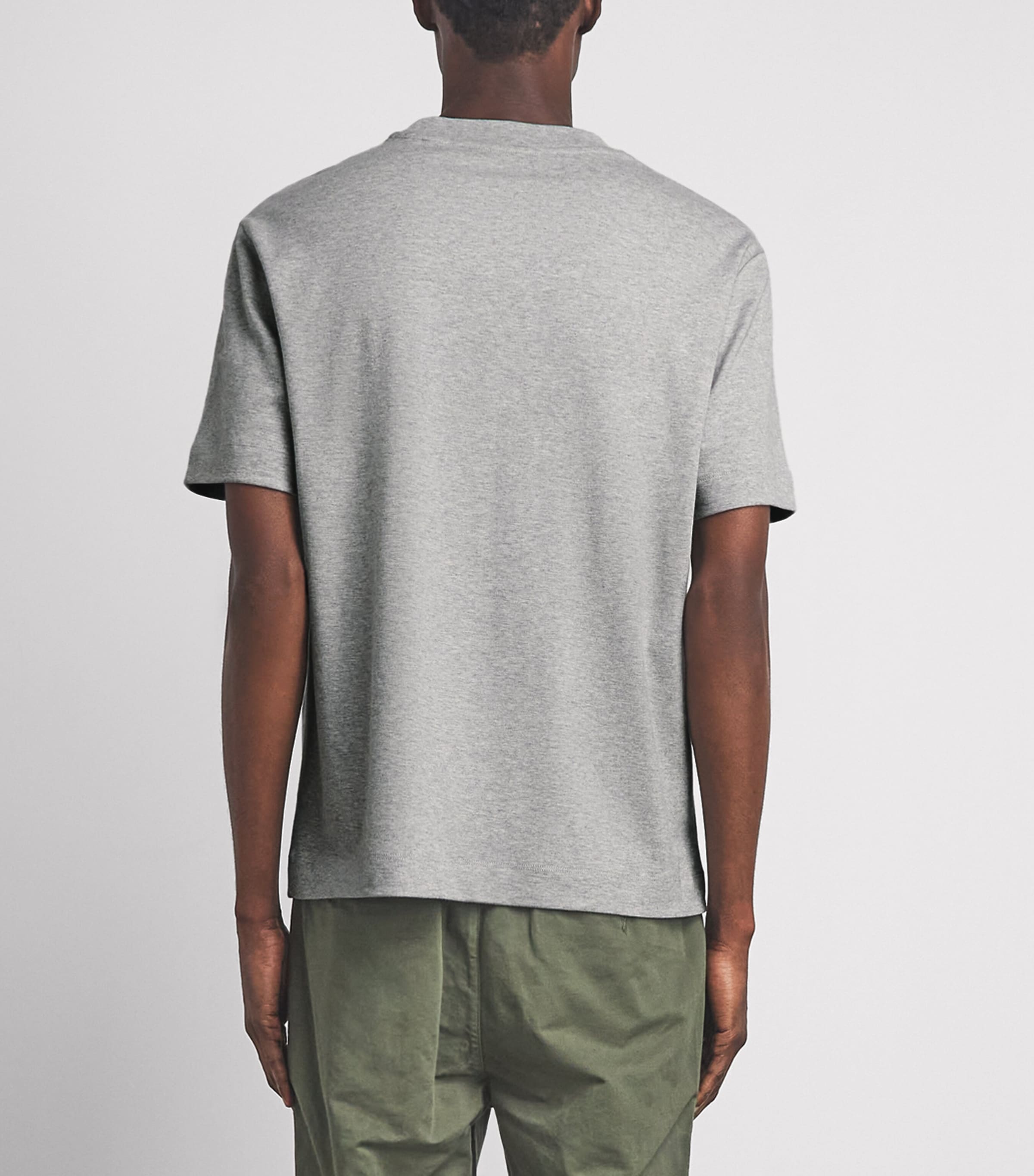 Vince Mens Cotton Peached Face Jersey T-Shirt H. Grey Image 5