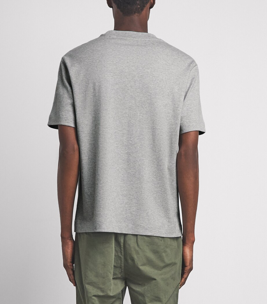 Vince Mens Cotton Peached Face Jersey T-Shirt H. Grey Image 5