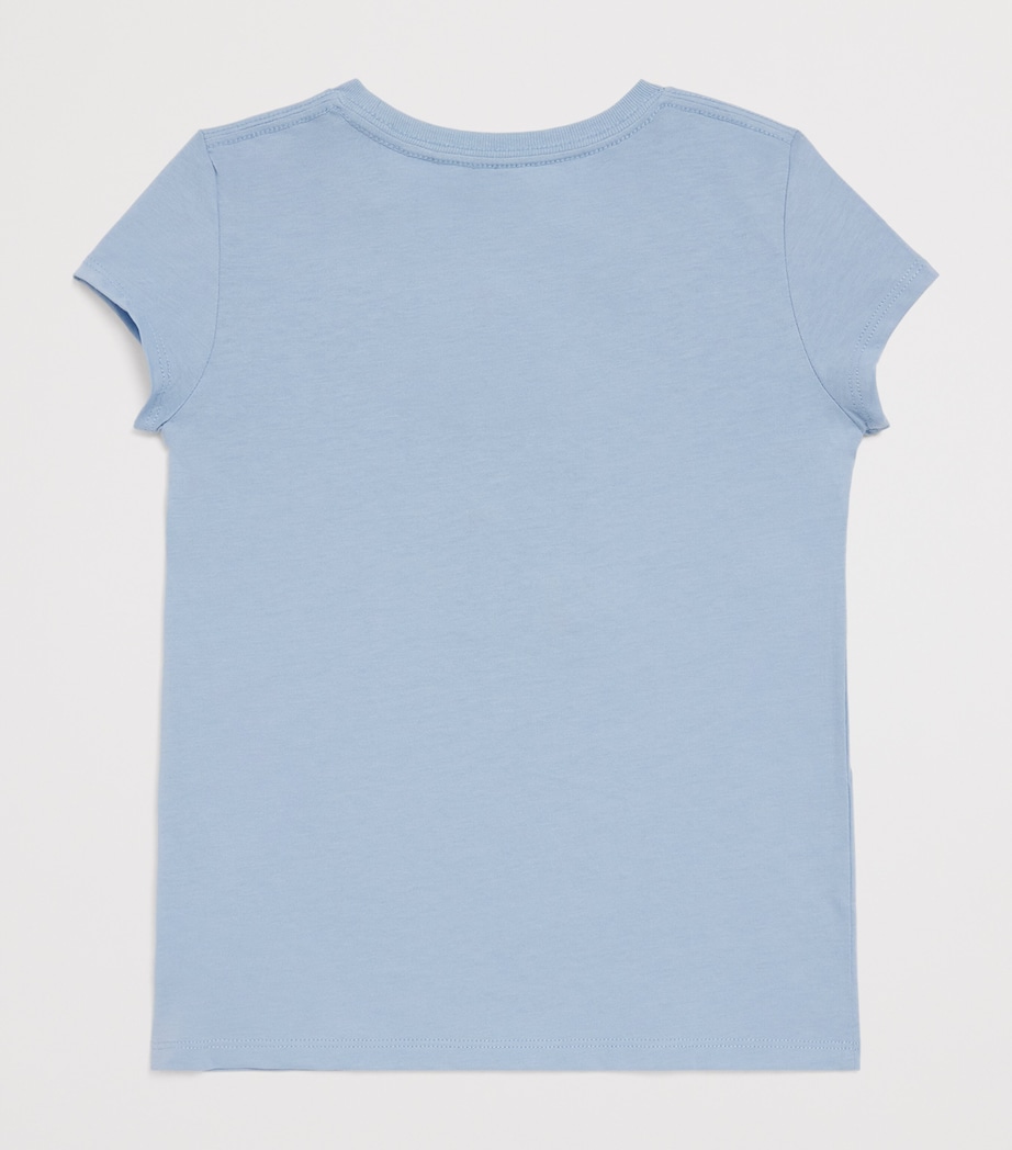 Ralph Lauren Kids Cotton Polo Bear T-Shirt (2-7 Years) Estate Blu Image 2