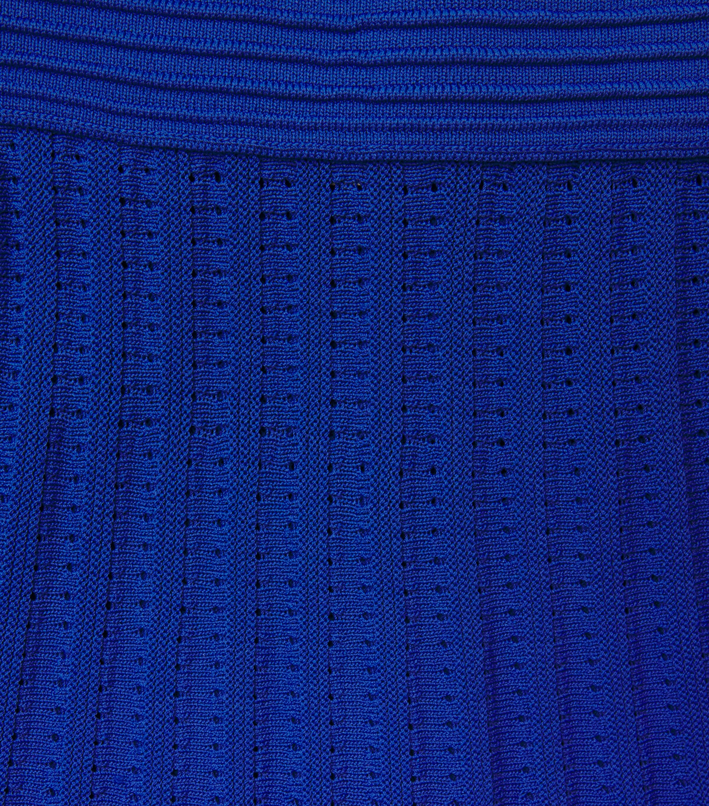 Edeline Lee Womens Knitted Pleated Midi Skirt Roy/royal Blue Image 6