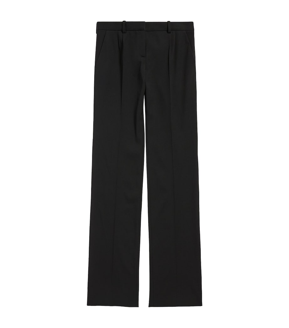 Balenciaga Womens Stretch-Wool Slim Trousers Image 1