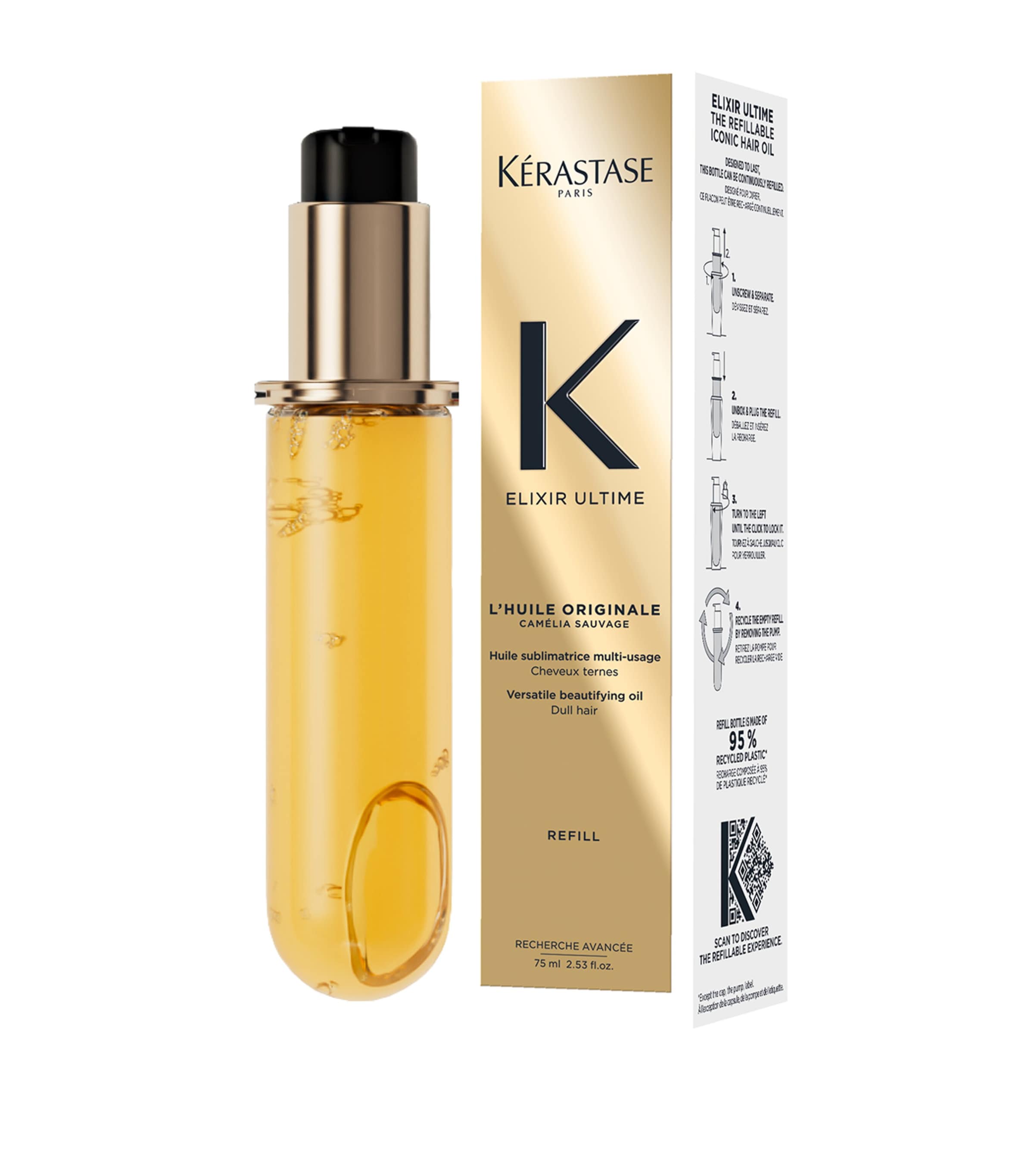 Elixir Ultime L'Huile Original - Refill (75ml) NO COLOUR Image 2