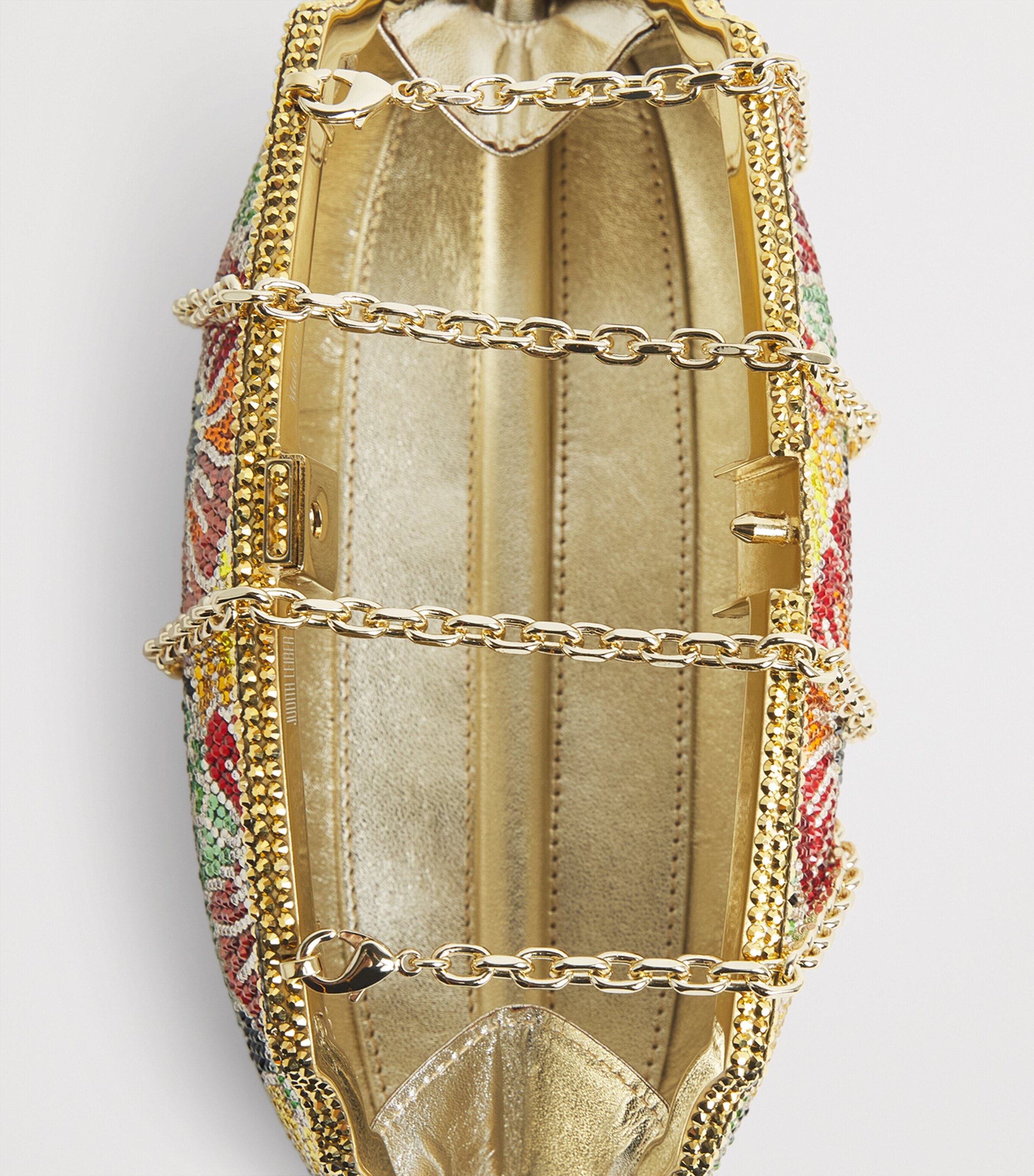Judith Leiber Mini Embellished Venetian Meadow Clutch Bag Chmpgn Prosecco Mul Image 6