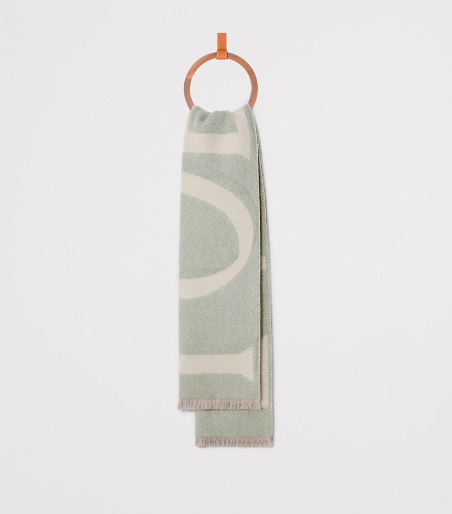 Cashmere-Wool Scarf LIGHT BEIGE Image 4
