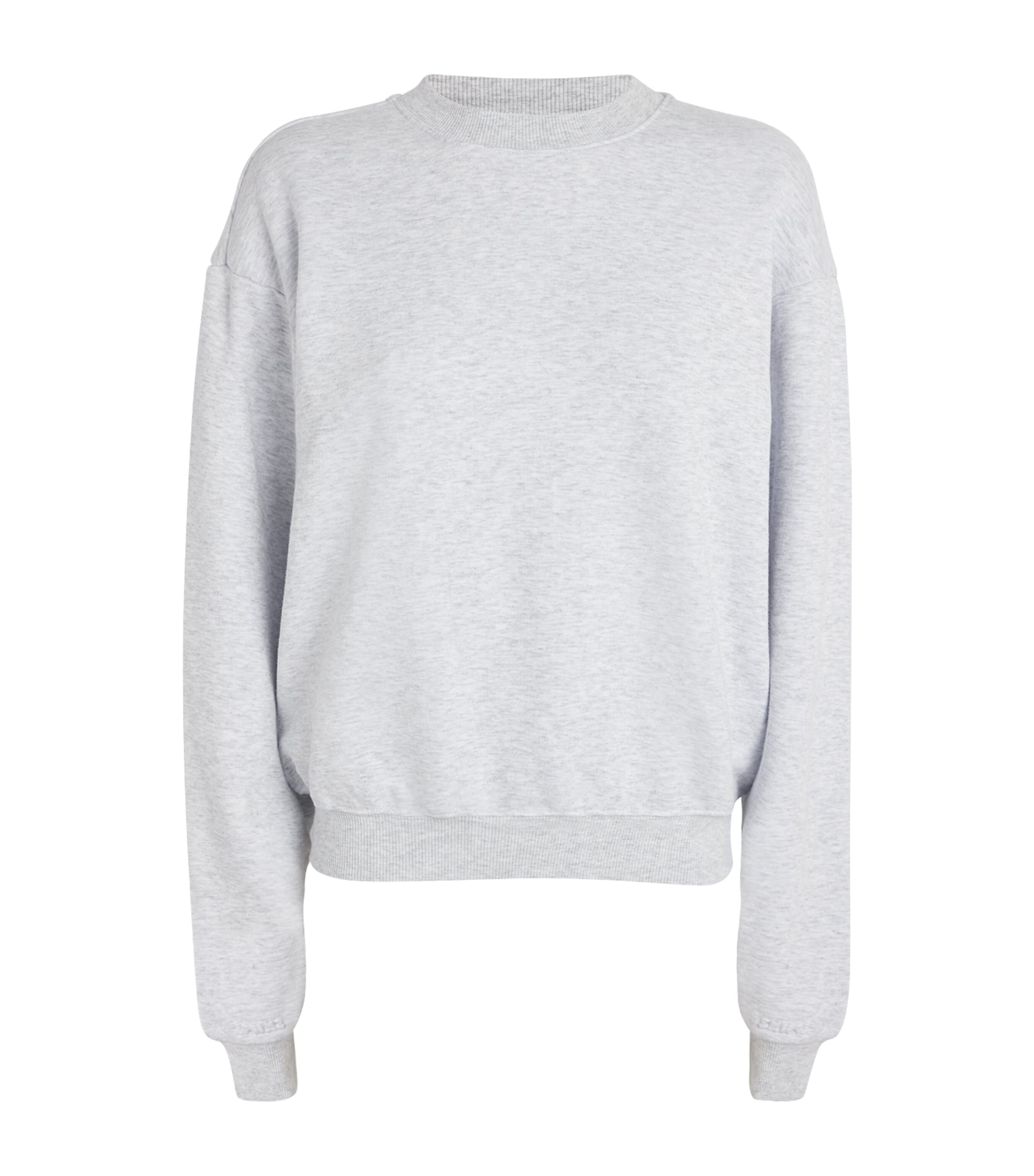 Skims Cotton-blend Fleece Classic Sweatshirt In Grey