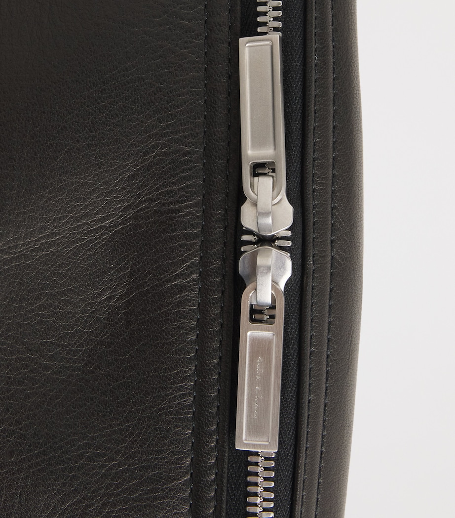 Rick Owens Large Leather Geo Belt Bag Black Image 4