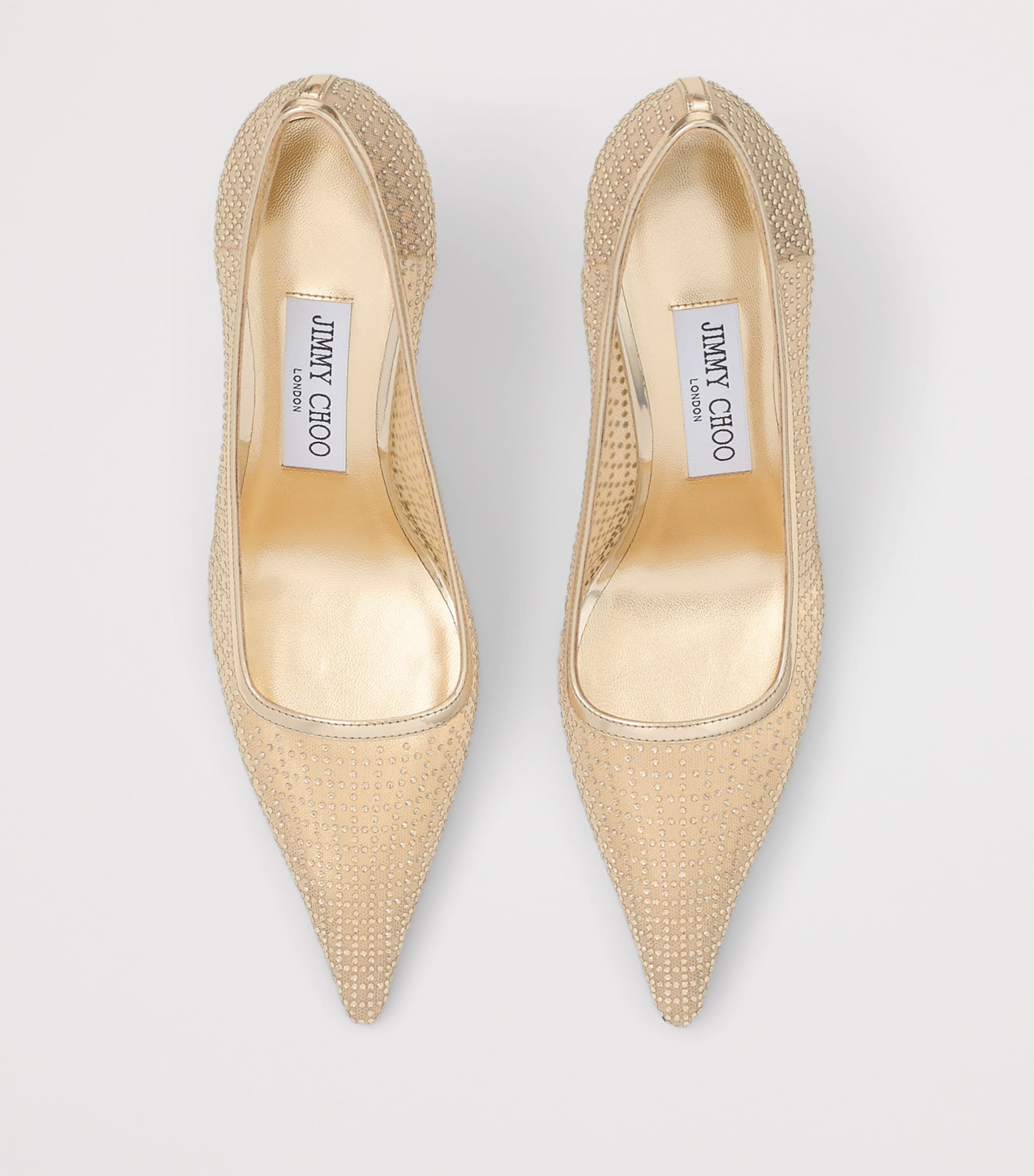 Ixia 80 Embellished Mesh Pumps GOLD/GOLD Image 3