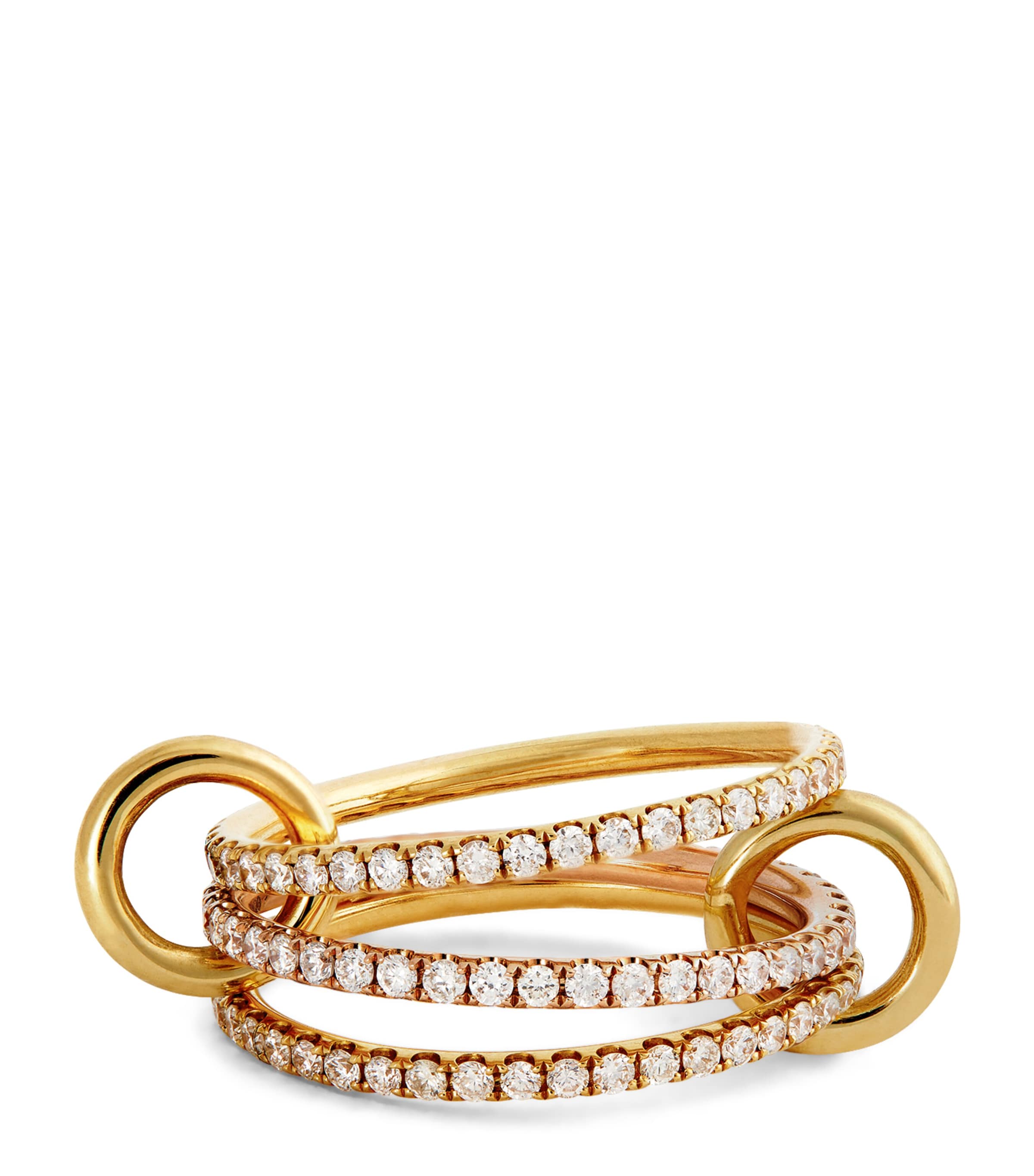 Spinelli Kilcollin Mixed Gold And Diamond Aurora Ring
