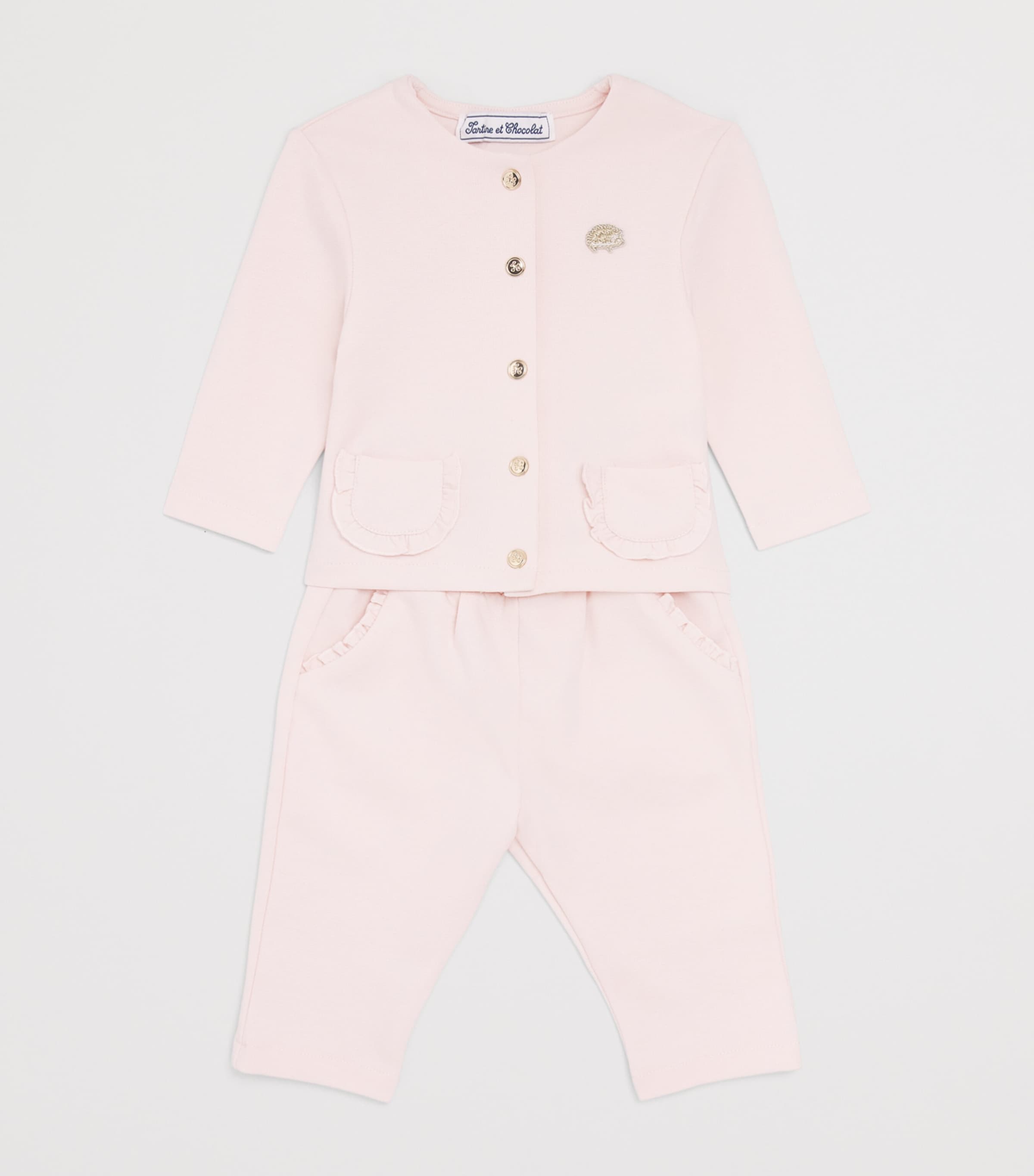 Tartine et Chocolat Embellished Cardigan and Trousers Set (3 Months-4 Years) Image 3