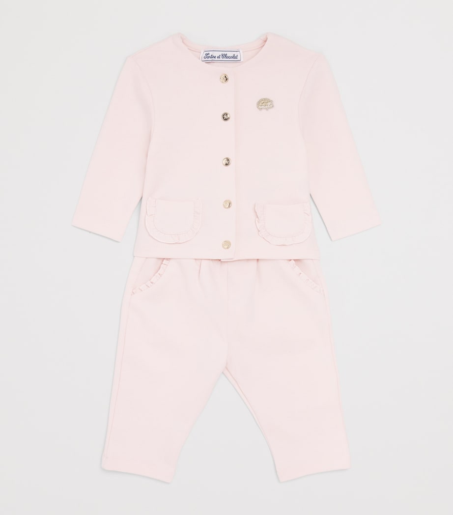 Tartine et Chocolat Embellished Cardigan and Trousers Set (3 Months-4 Years) Image 3