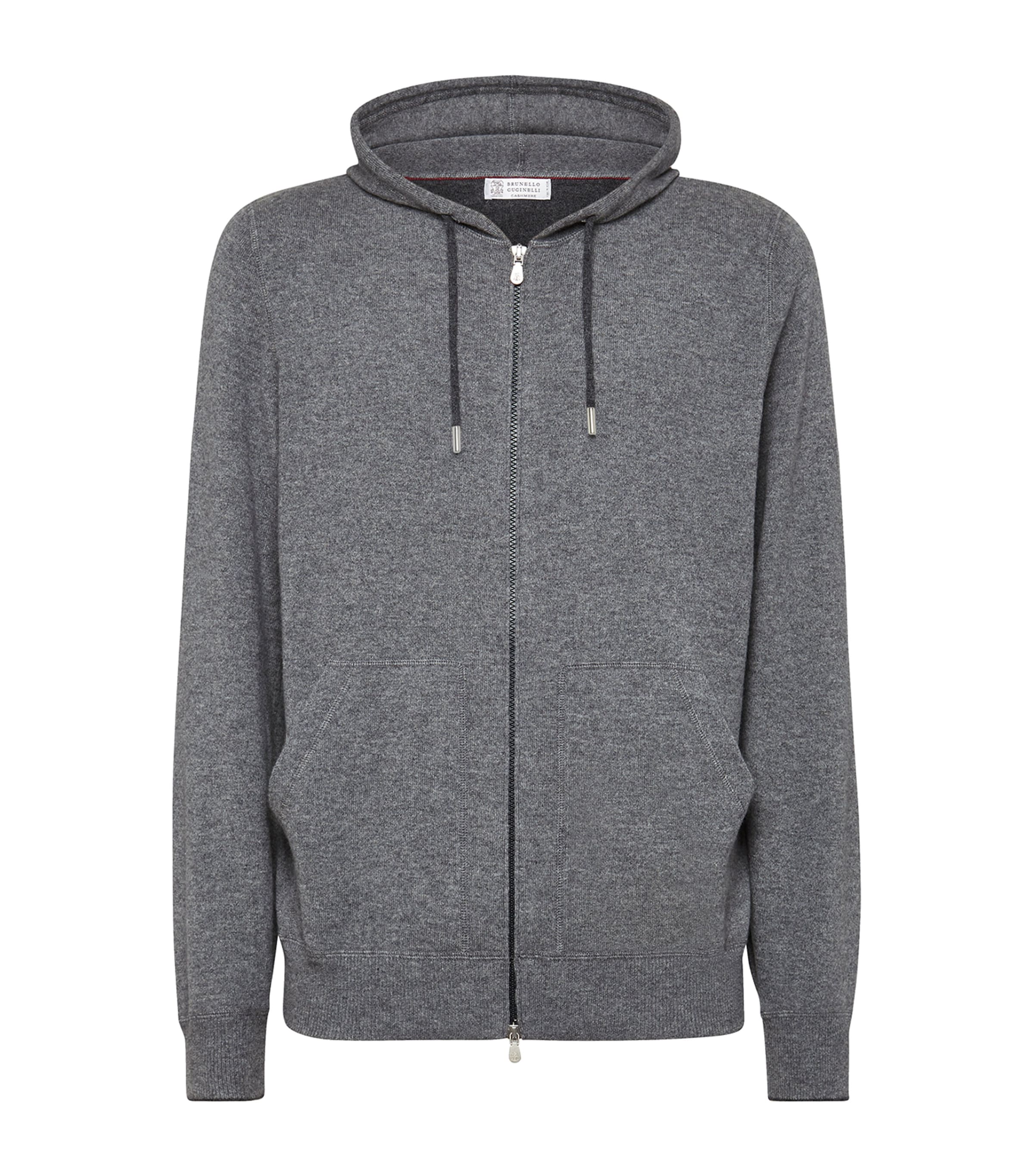 Brunello Cucinelli Sweatshirt-style Cardigan In Gray