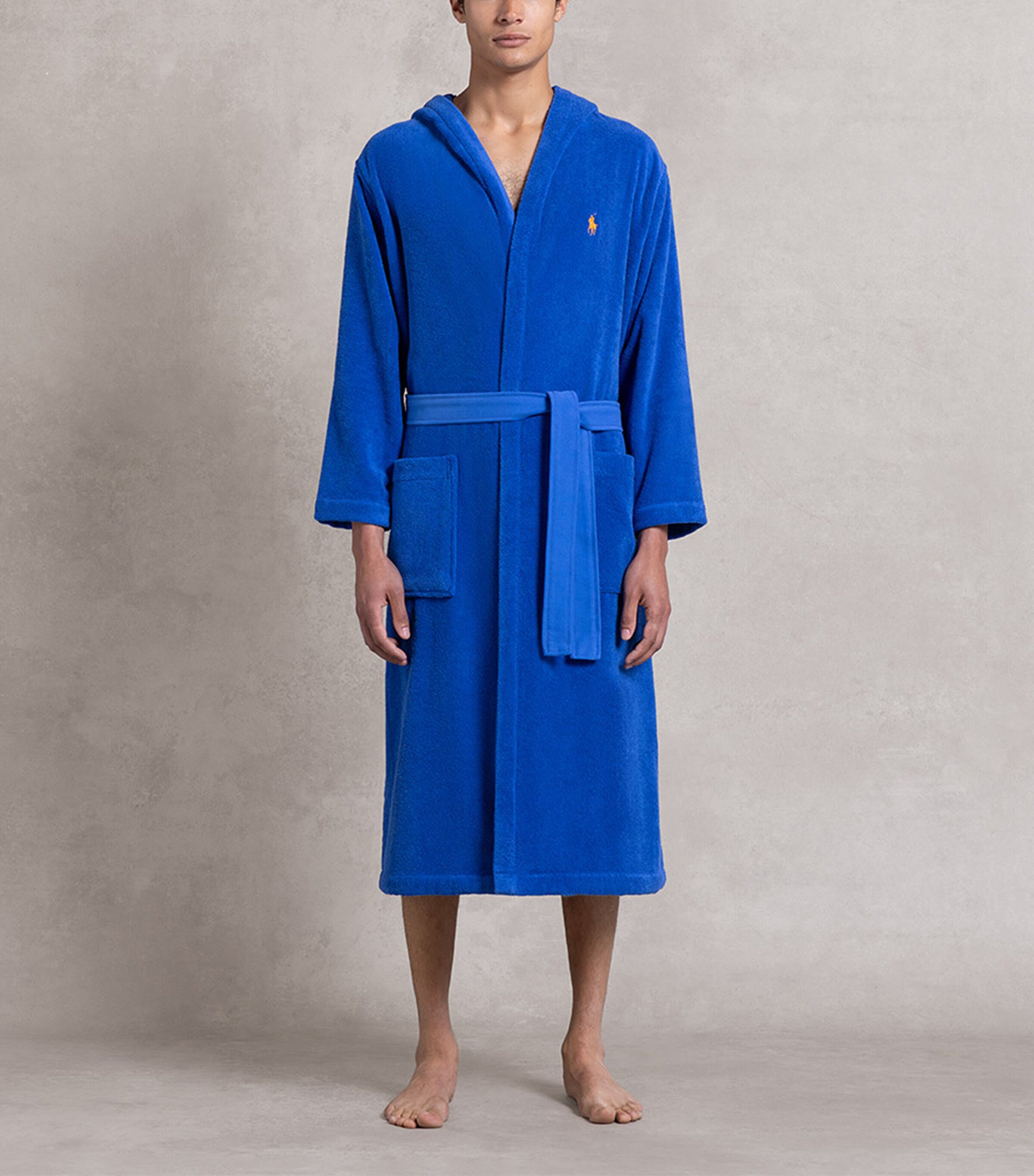 Ralph Lauren Home Polo Player Bathrobe Iris Image 3