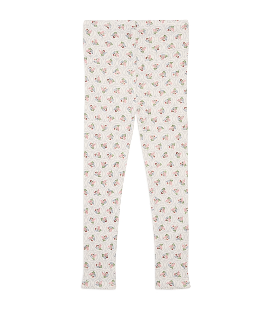 Organic Cotton Pointelle Minnie Trousers (1 Month-4 Years) P00105 VERONA BLUES Image 1