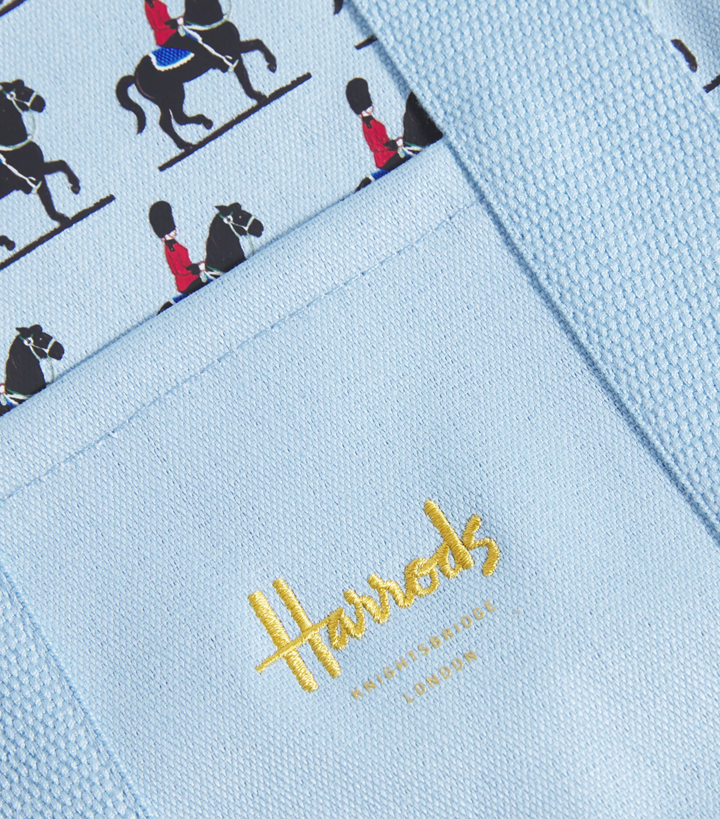 Horse Guard Print Backpack BLUE Image 5