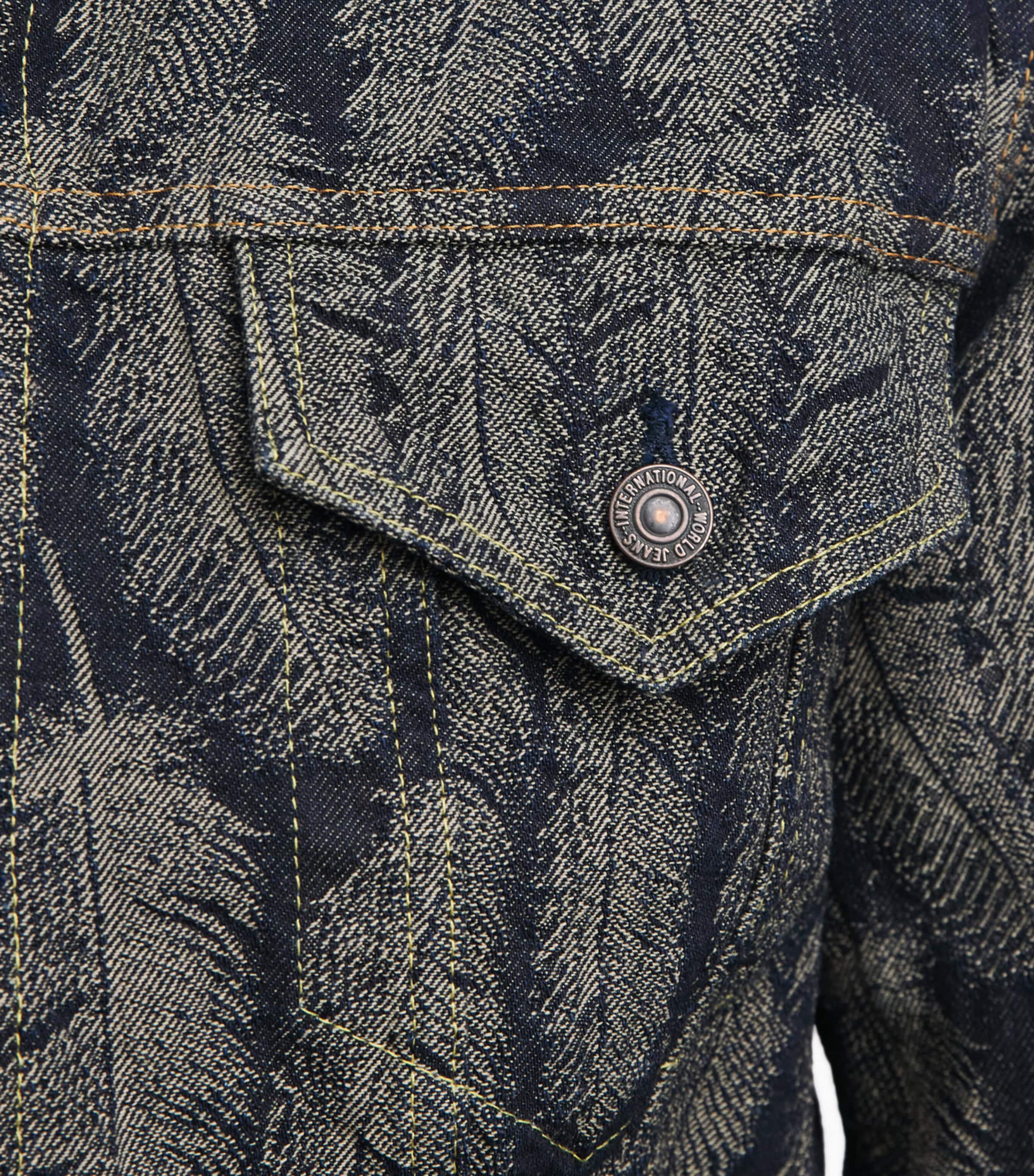 Kapital Mens Magpie Denim Jacket Dark Image 3
