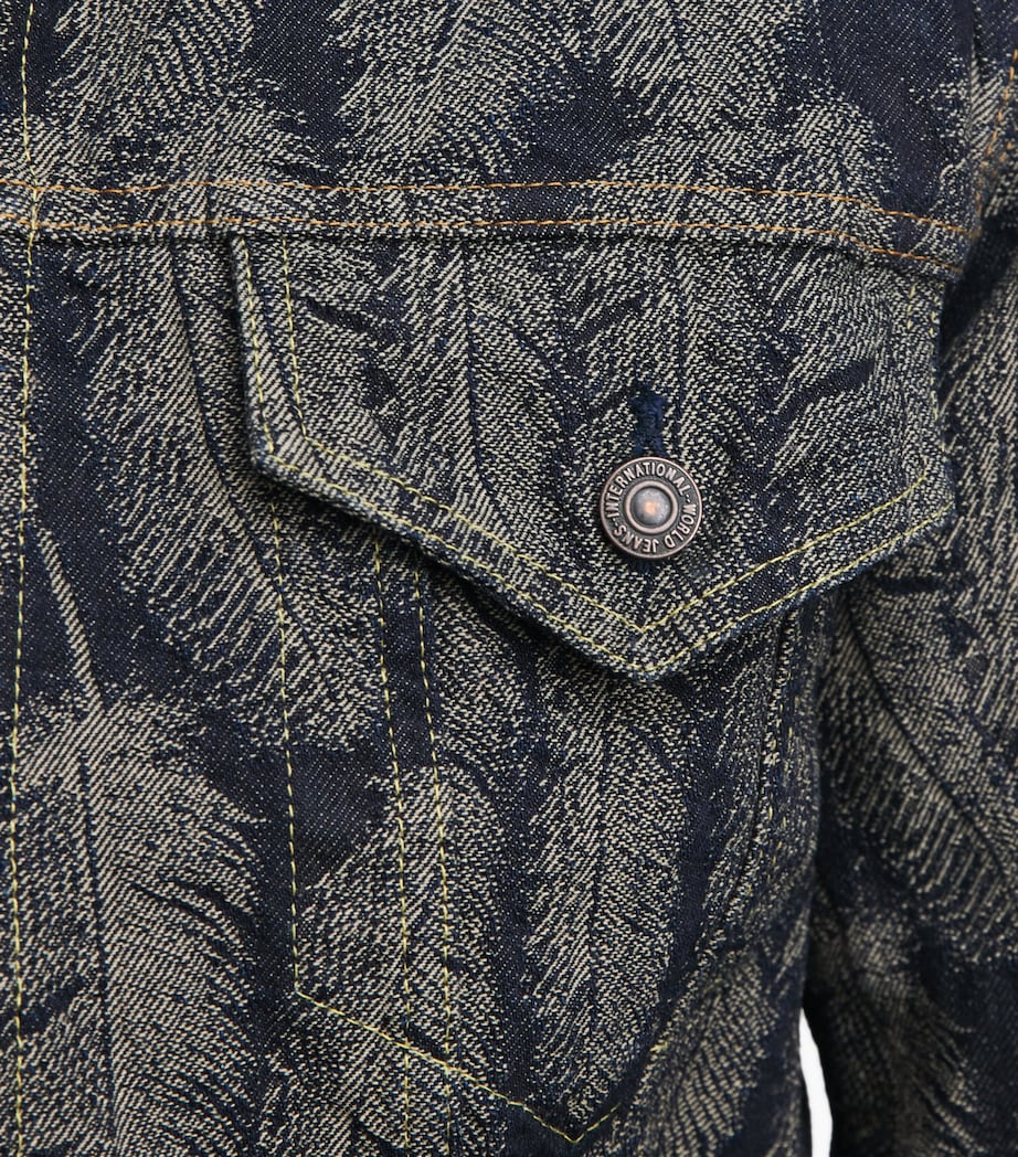 Kapital Mens Magpie Denim Jacket Dark Image 3
