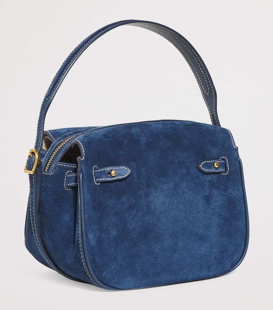 Mini Suede ID Satchel Bag DARK JEAN Image 3