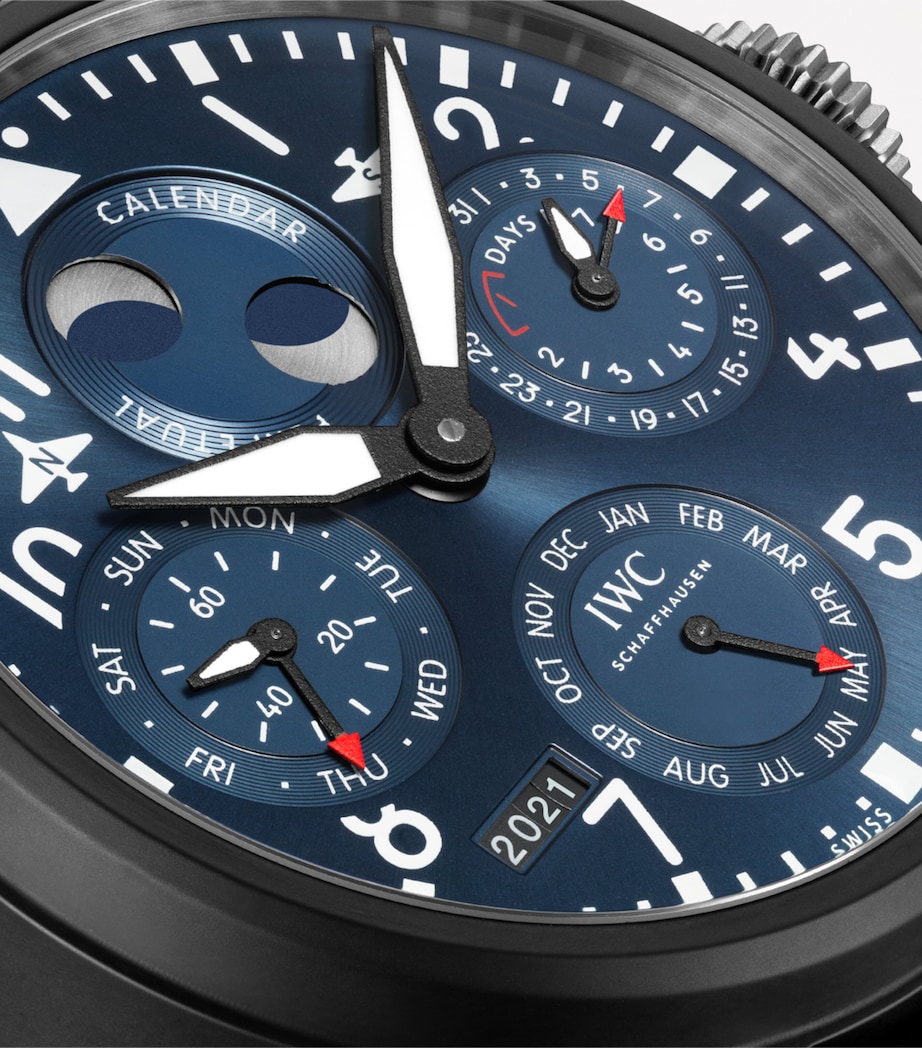 Ceramic Big Pilot’s Perpetual Calendar Rodeo Drive Watch 46mm BLUE Image 4