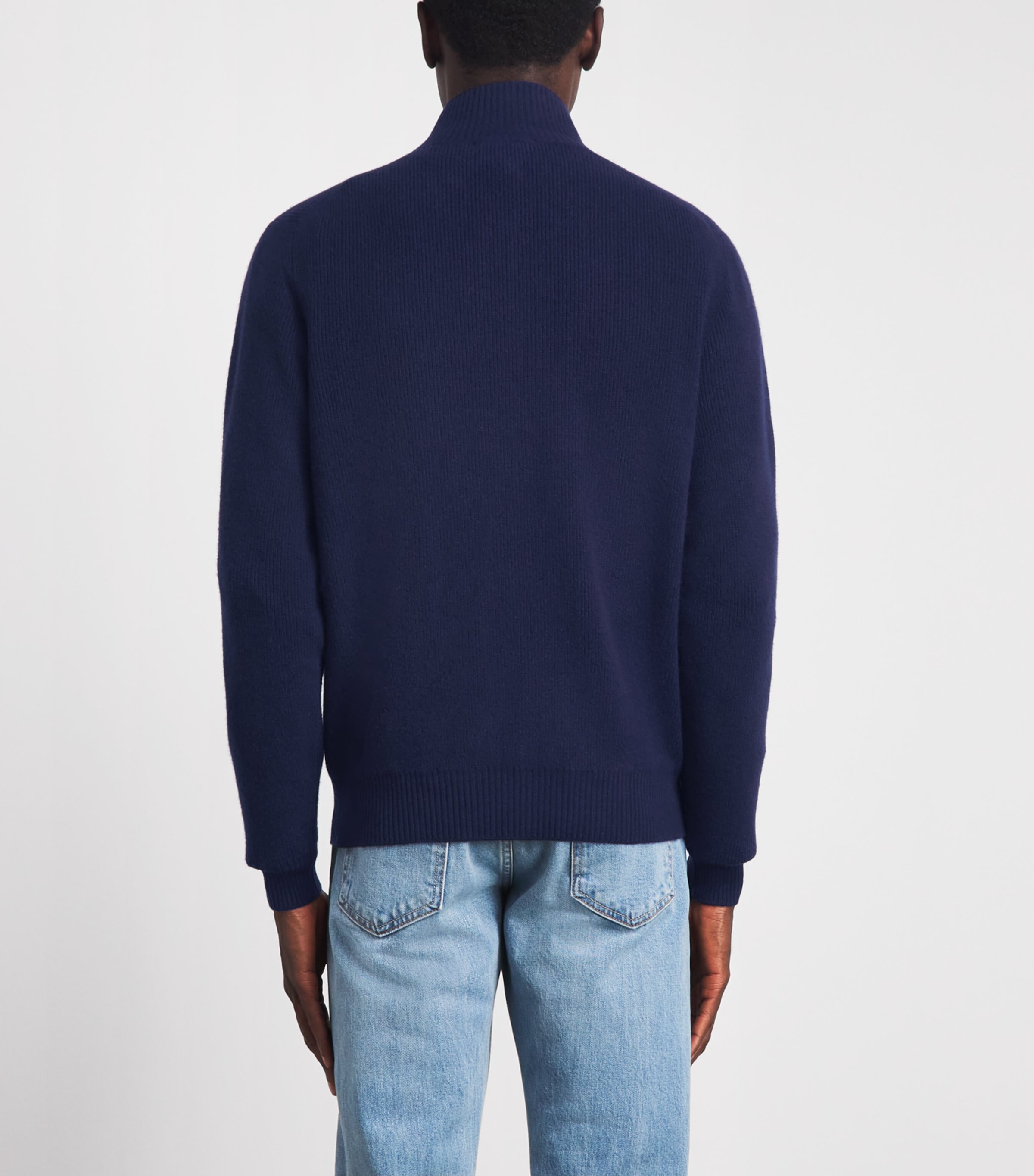 Fioroni Cashmere Mens Cashmere Half-Zip Sweater Image 5
