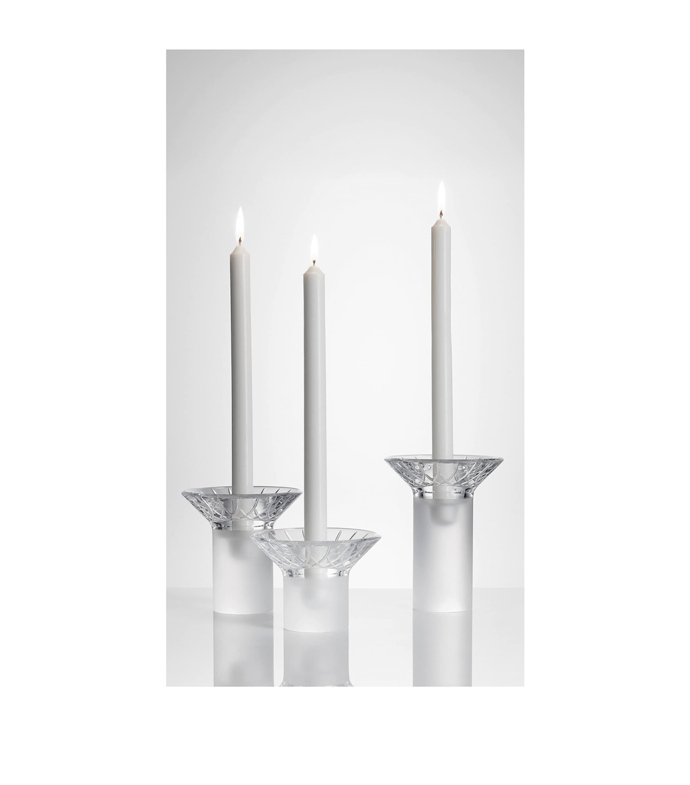 Waterford Crystal Lismore Arcus Candlesticks (Set of 3) Clear Image 2